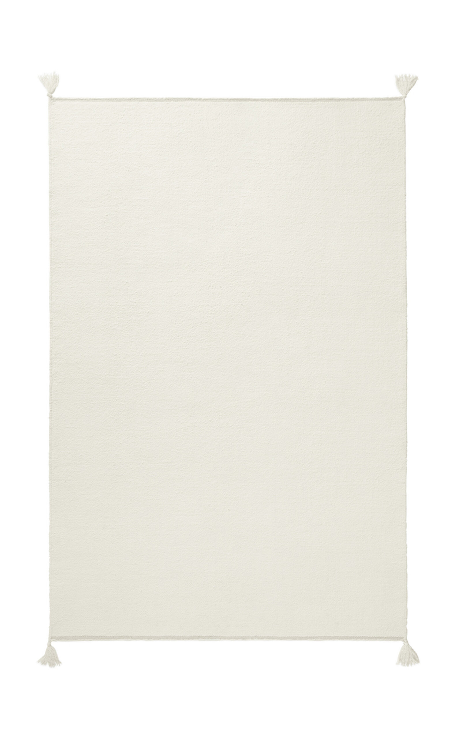 Nordic Knots Merino By ; Flatweave Area Rug In Natural White; Size 8' X 10' In Off-white