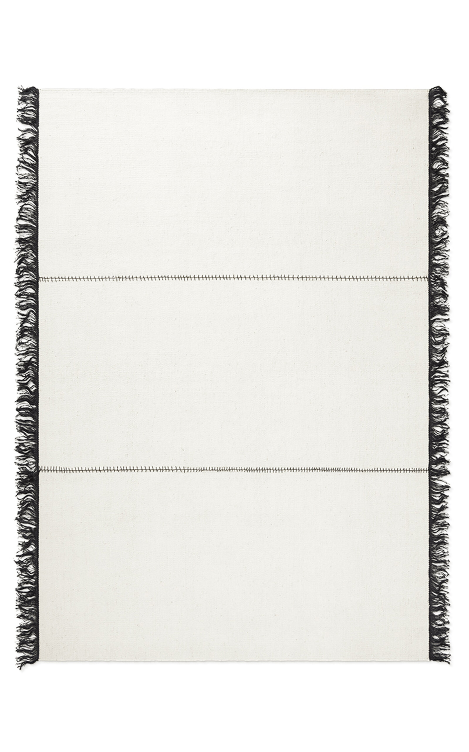 Nordic Knots Stitches By ; Flatweave Area Rug In Old White; Size 5' X 8' In Off-white