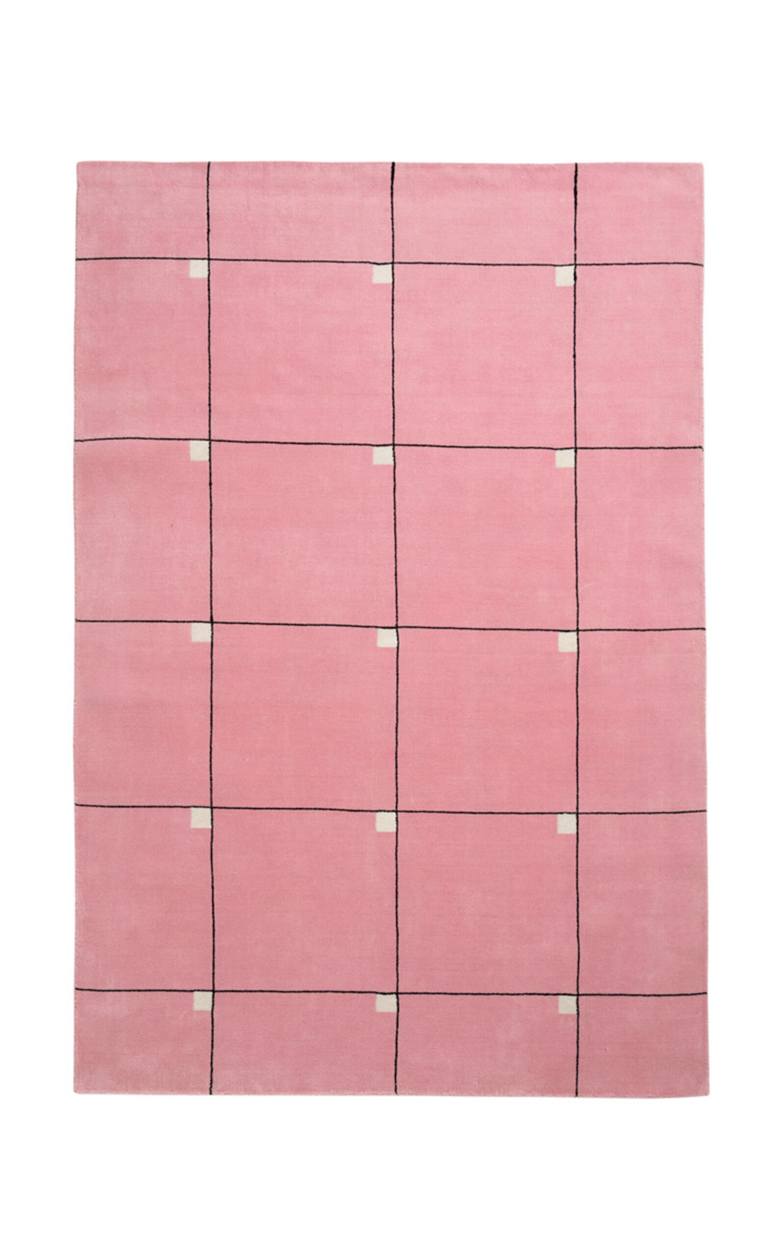Nordic Knots Modern By ; Hand Loomed Area Rug In Pink; Size 8' X 10'