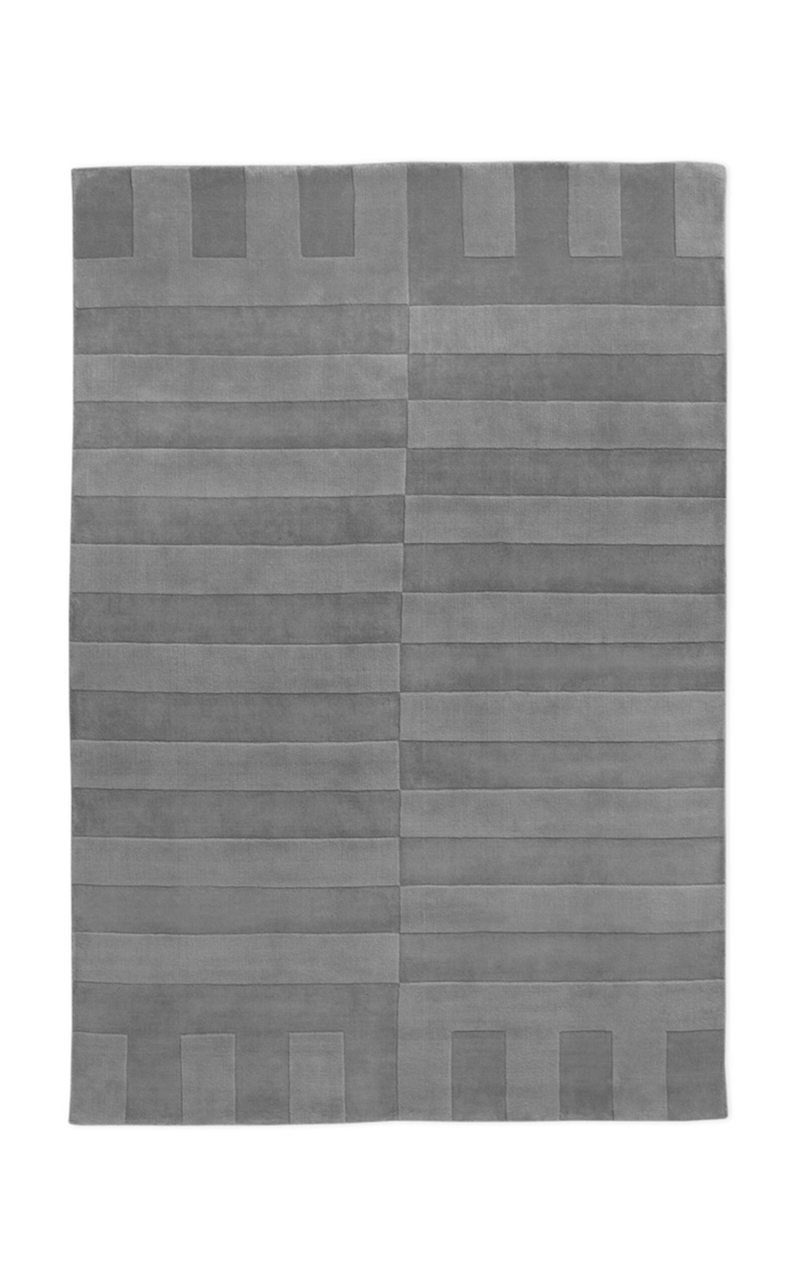 NORDIC KNOTS LUX 2 BY NORDIC KNOTS; HAND LOOMED AREA RUG IN GRAY; SIZE 10' X 14'