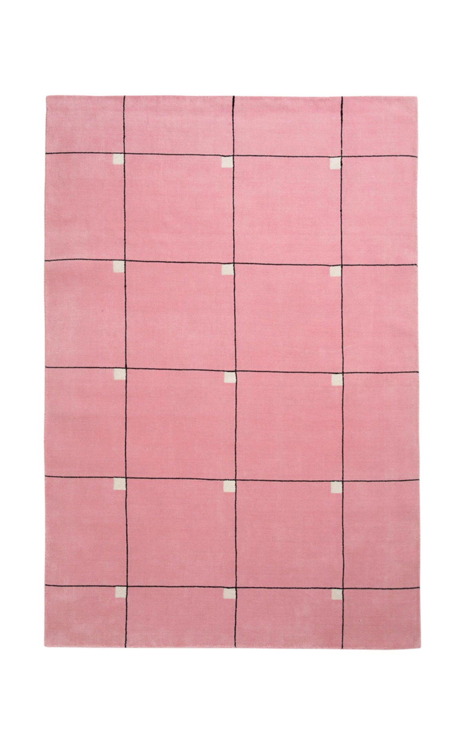Nordic Knots Modern By ; Hand Loomed Area Rug In Pink; Size 6' X 9'