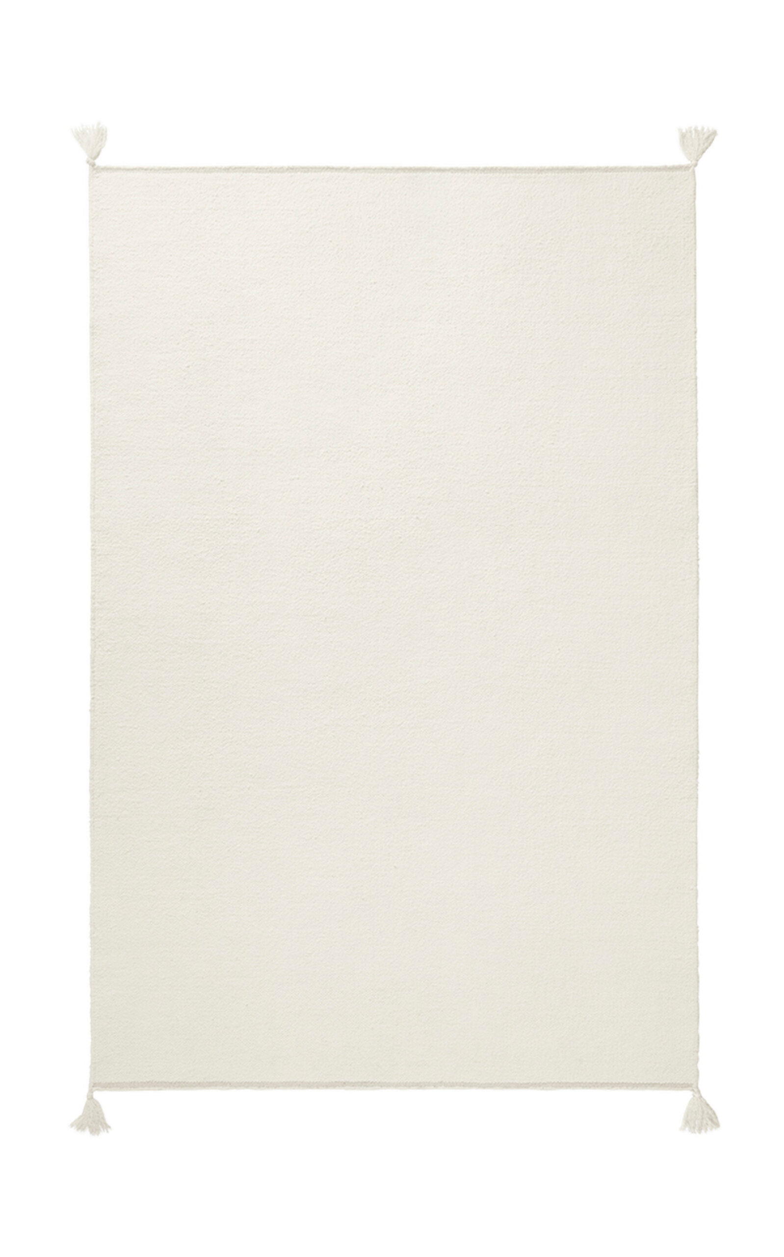 Nordic Knots Merino By ; Flatweave Area Rug In Natural White; Size 5' X 8' In Off-white