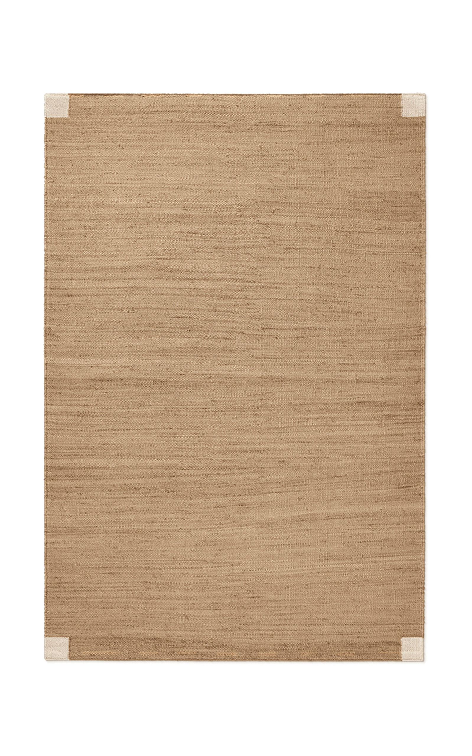 Nordic Knots 6' X 9' Jute Corner  Flatweave Area Rug - Brown