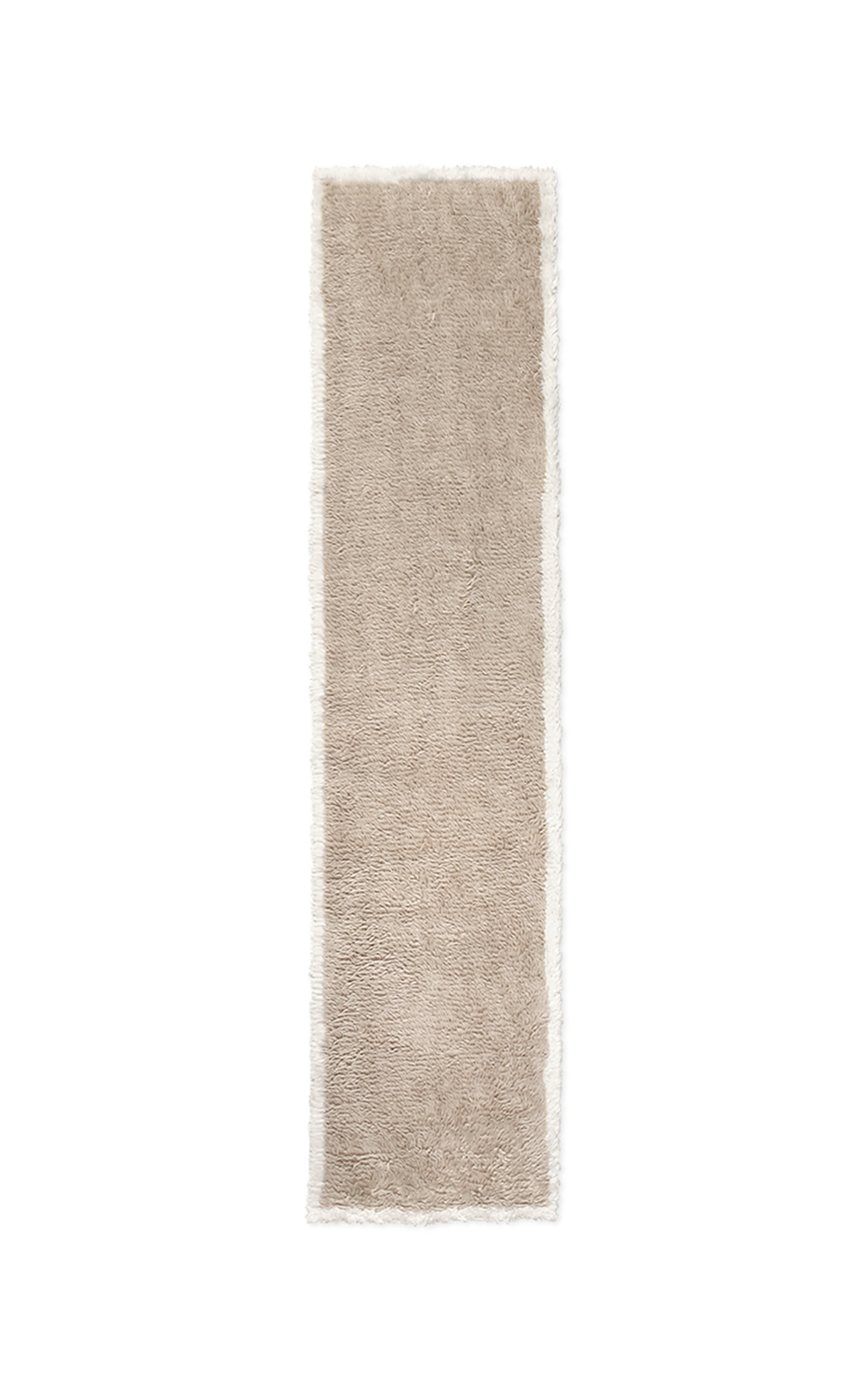 Nordic Knots Shaggy Runner By ; Shaggy Area Rug In Sand/cream; Size 2.5' X 16' In Taupe