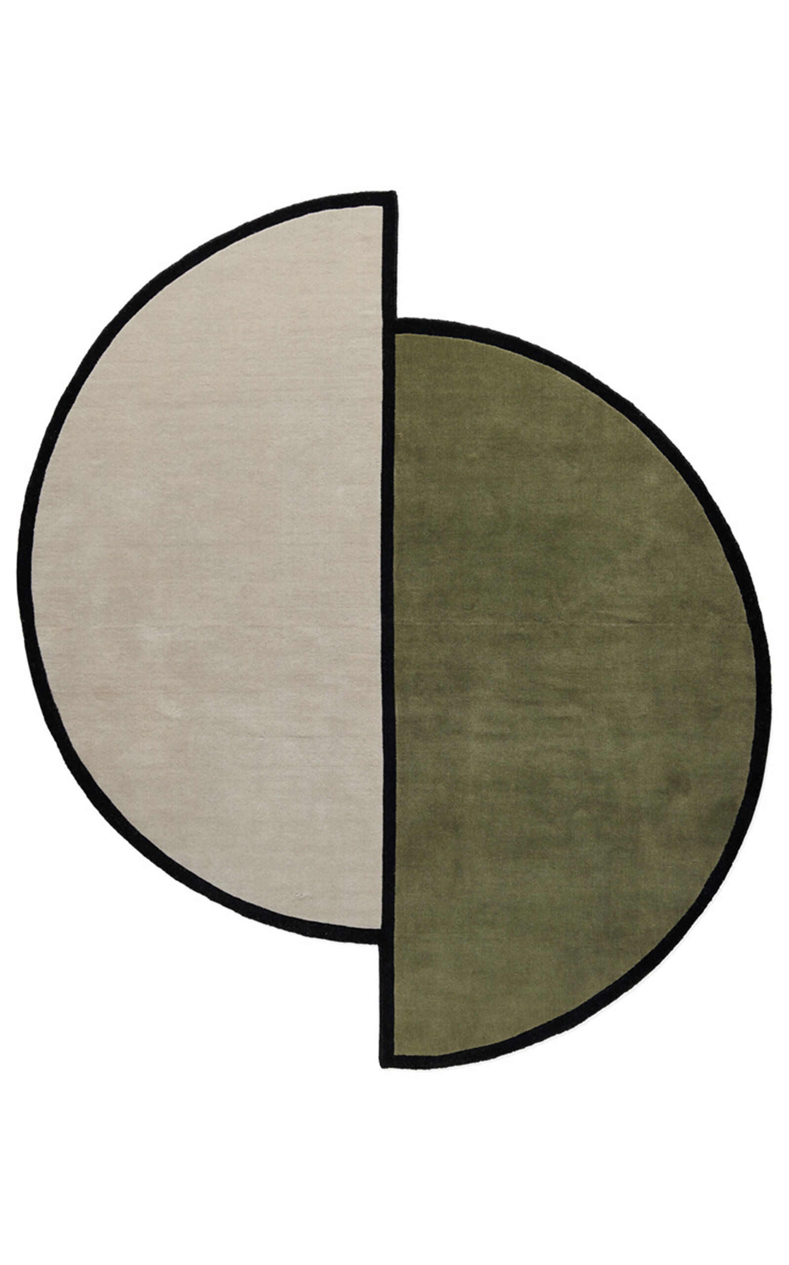 Nordic Knots Norr Mälarstrand 02 By ; Hand Loomed Area Rug In Oatmeal/green; Size 6' X 9' In Neutral
