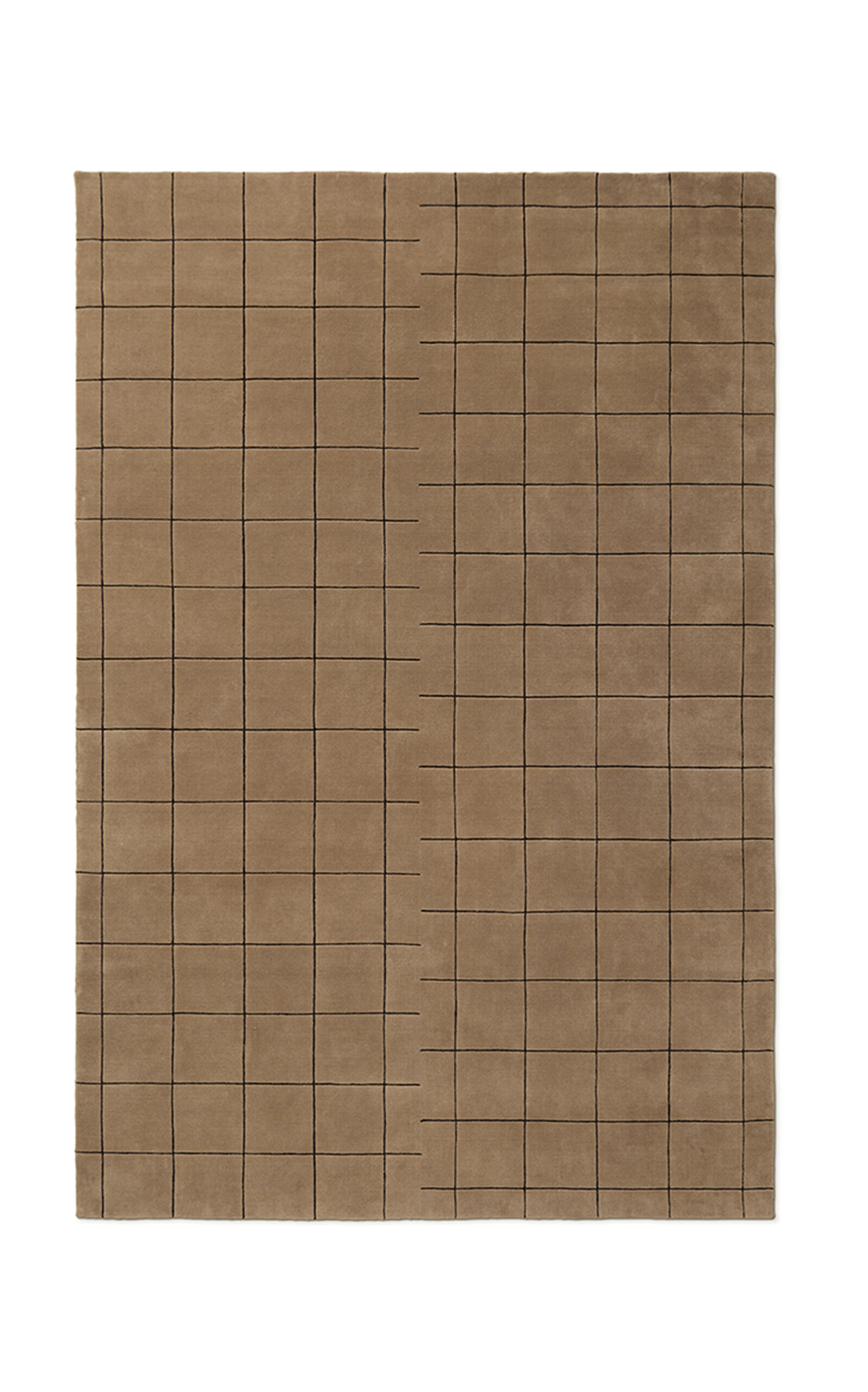 Nordic Knots 6'X 9'Grid Hand Loomed Area Rug - Brown