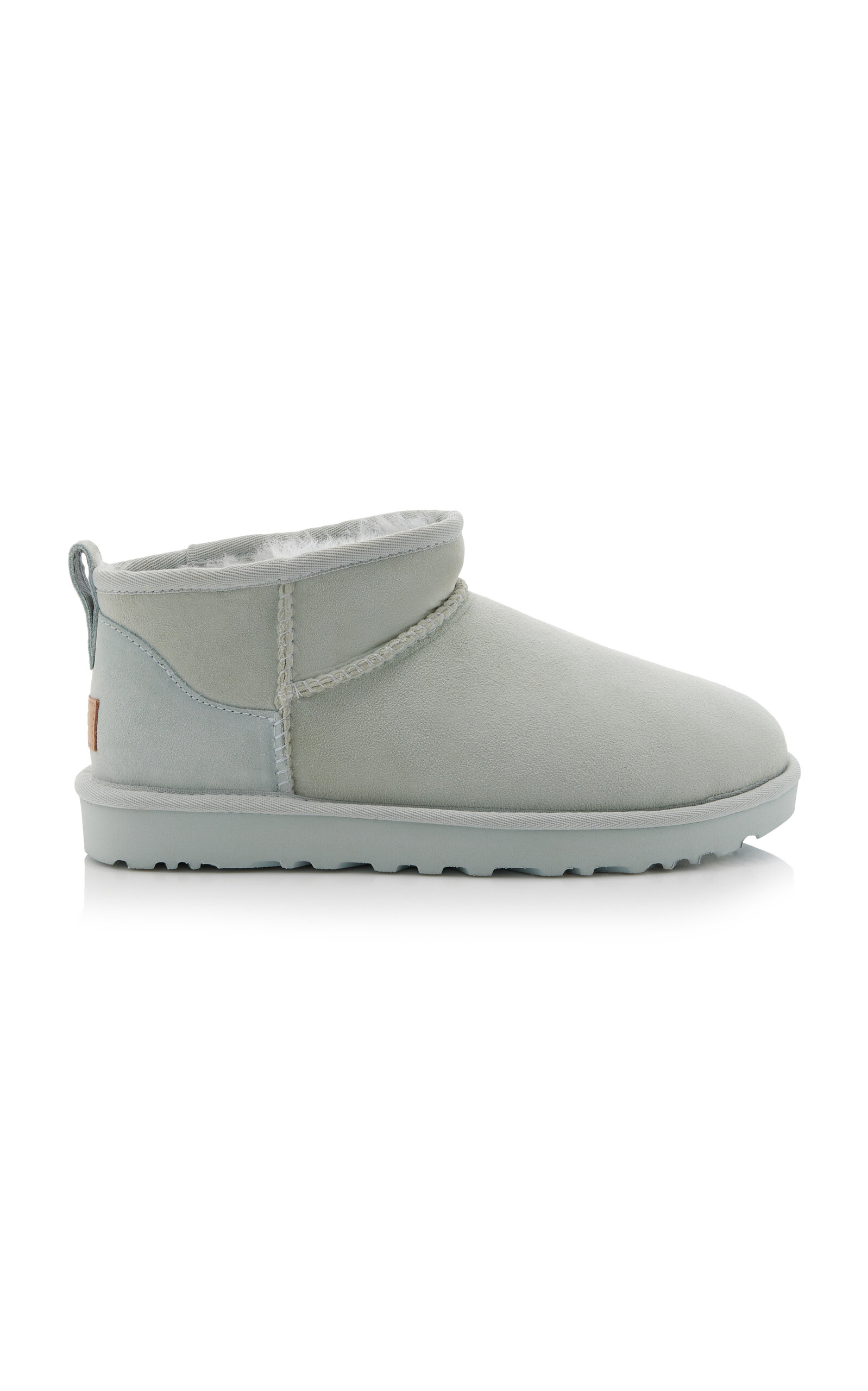 Ugg Classic Ultra Mini Sheepskin Ankle Boots In Grey