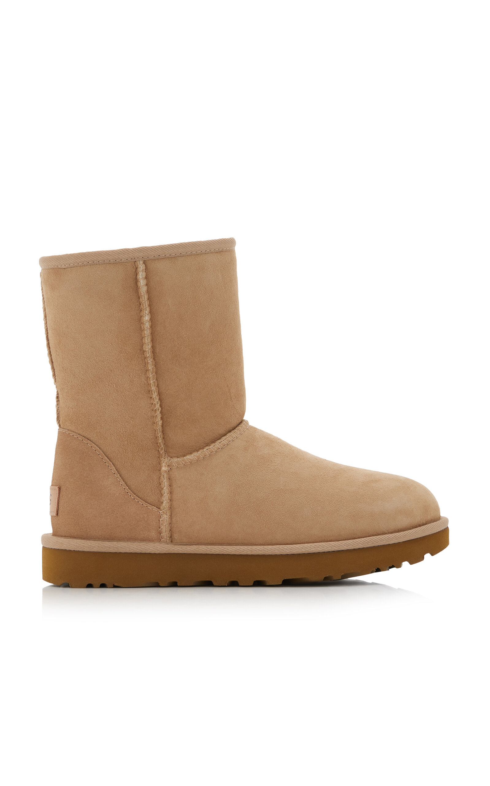 Ugg Classic Short Ii Sheepskin Ankle Boots In Brown
