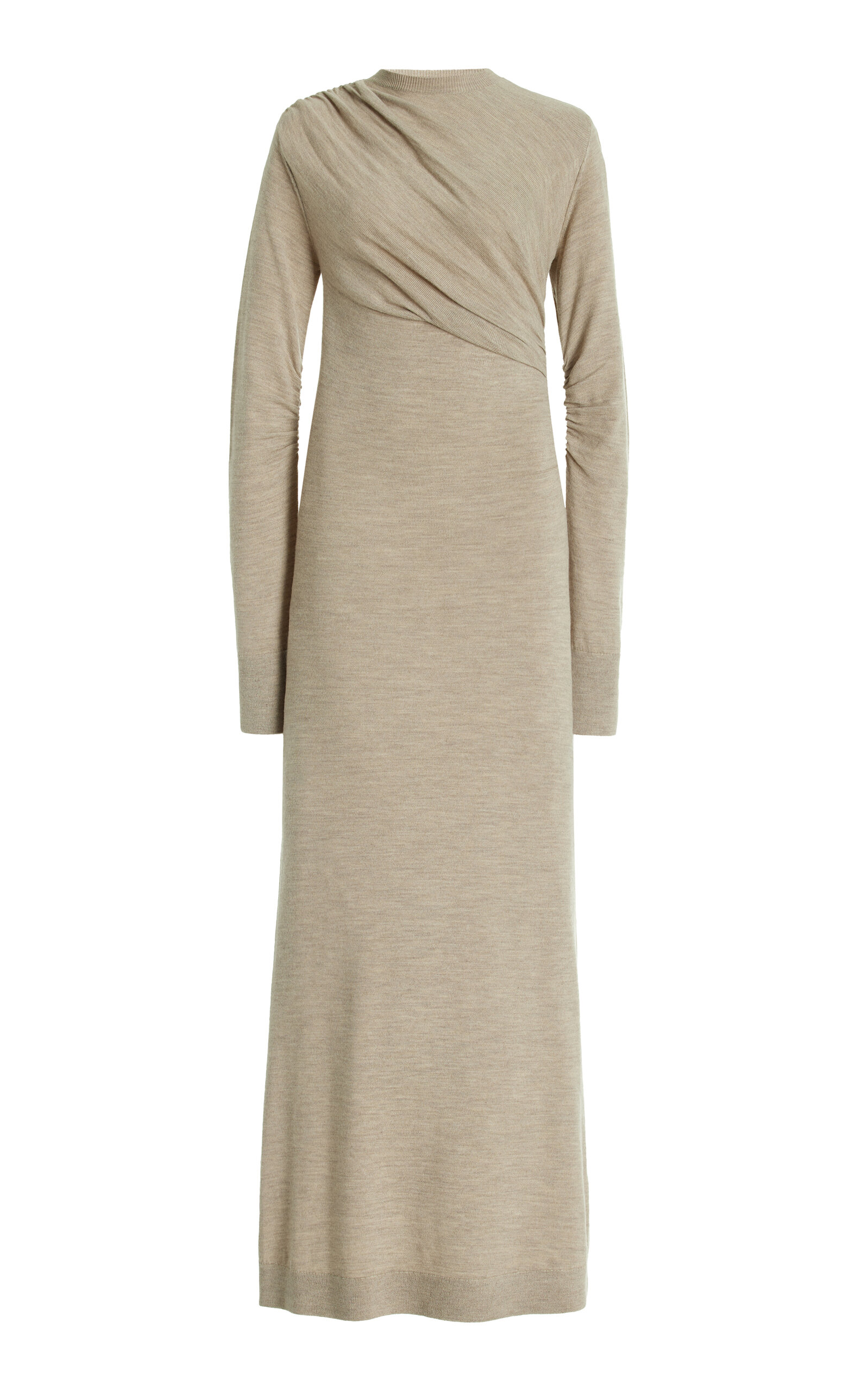Alice Ruched Wool Maxi Sweater Dress