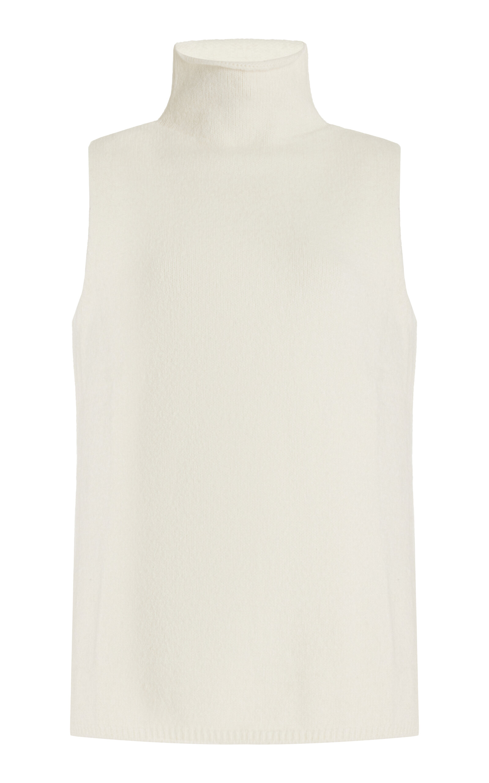Shop Proenza Schouler White Label Lily Sleeveless Turtleneck Top In Ivory