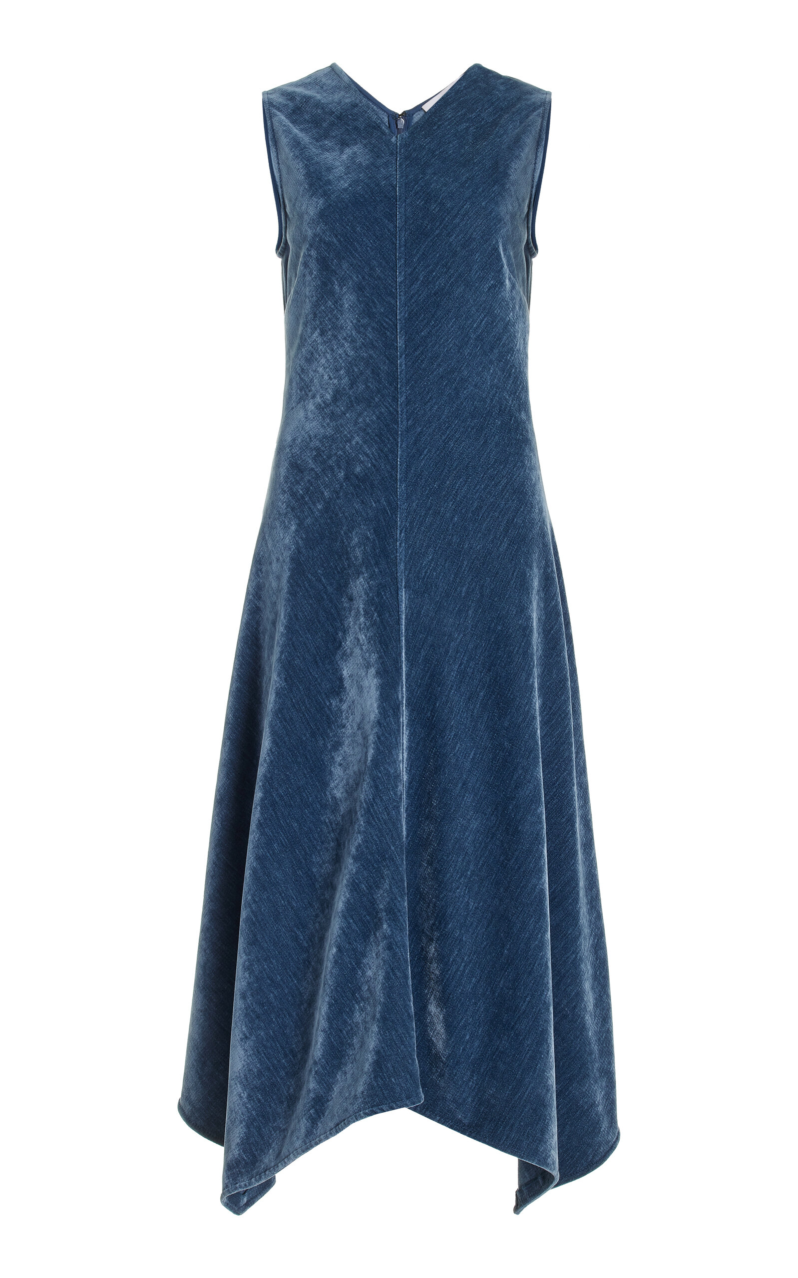 Proenza Schouler White Label Layla Chenille Midi Dress In Blue