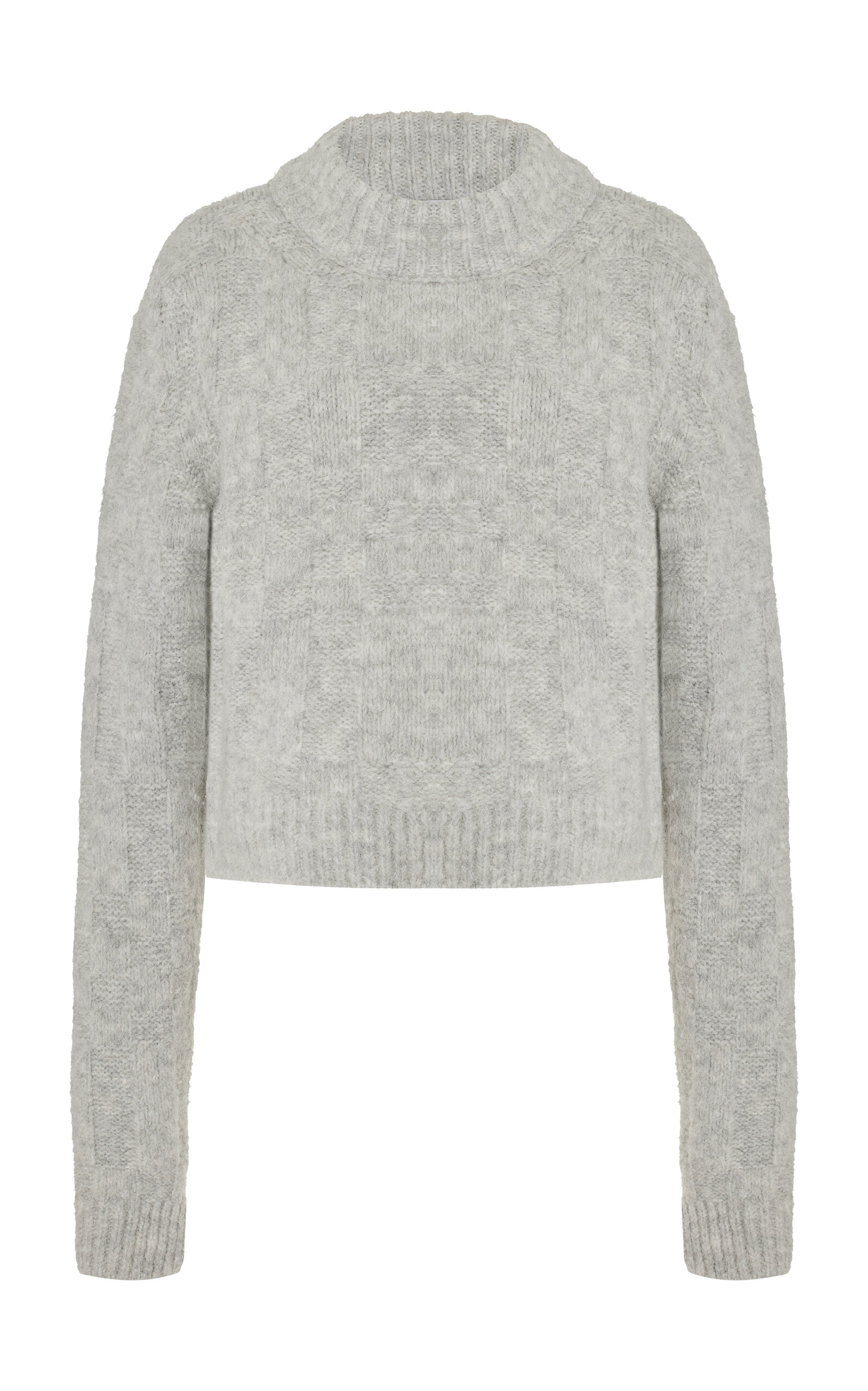 Shop Proenza Schouler White Label Brigitt Knit Wool-blend Sweater In Grey