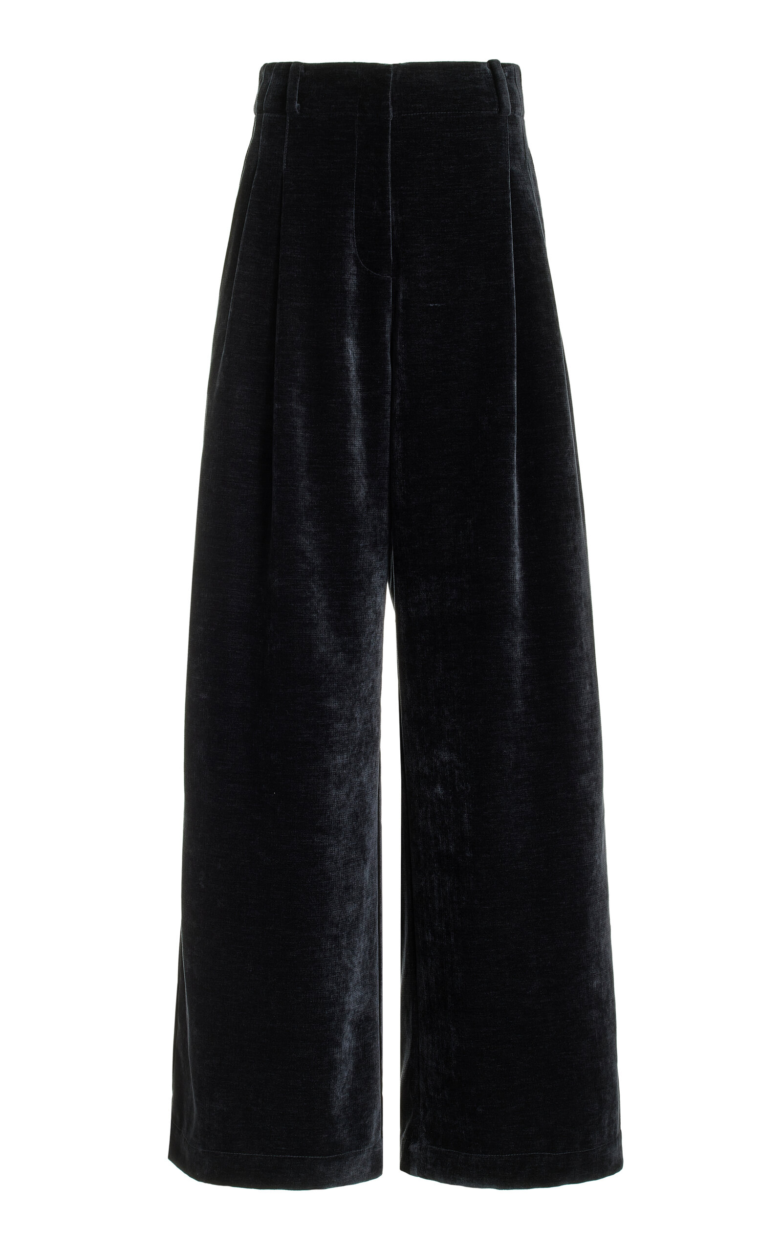 Proenza Schouler White Label Aria Chenille Wide-leg Trousers In Black