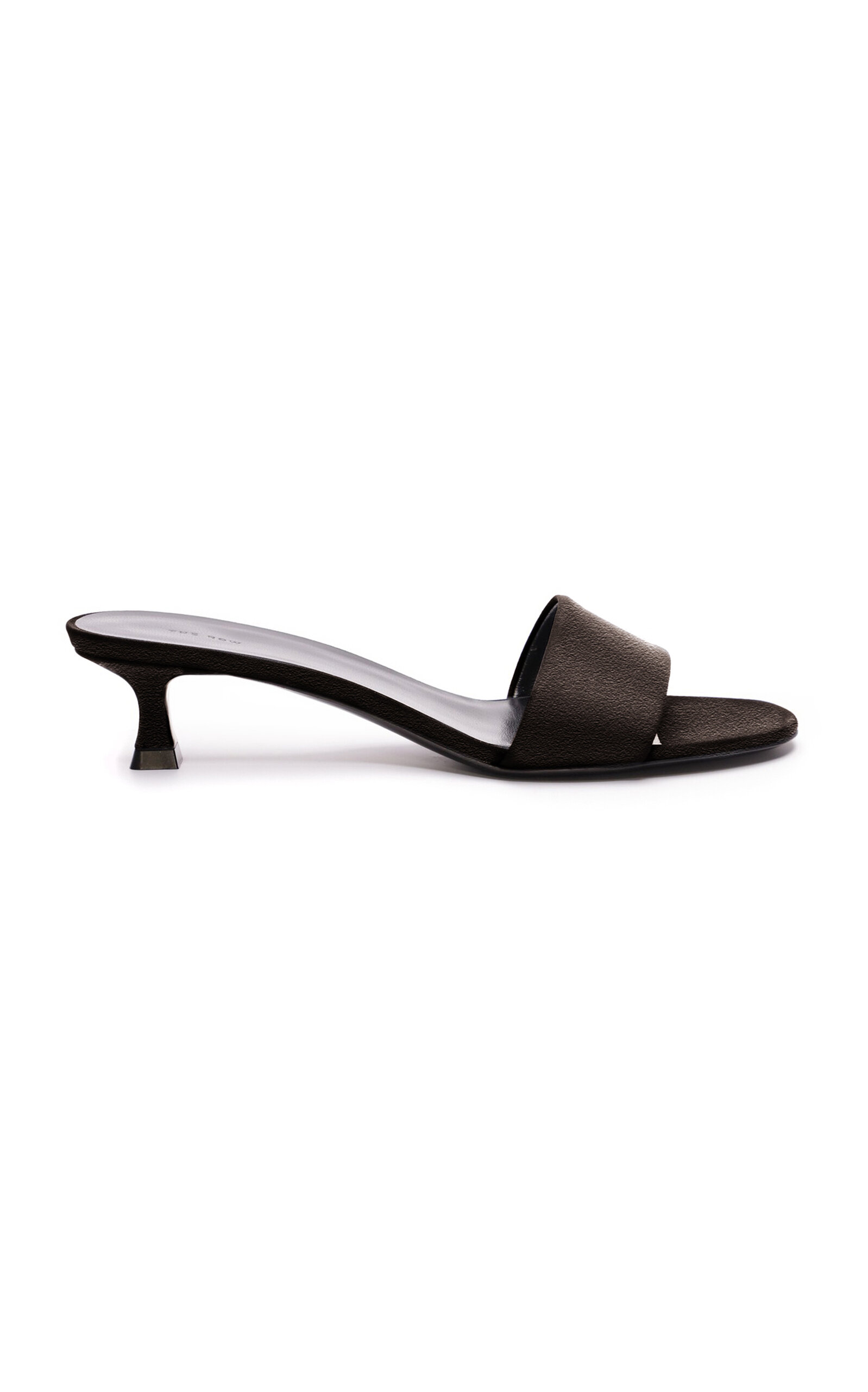 Shop The Row Combo Leather Mules In Black