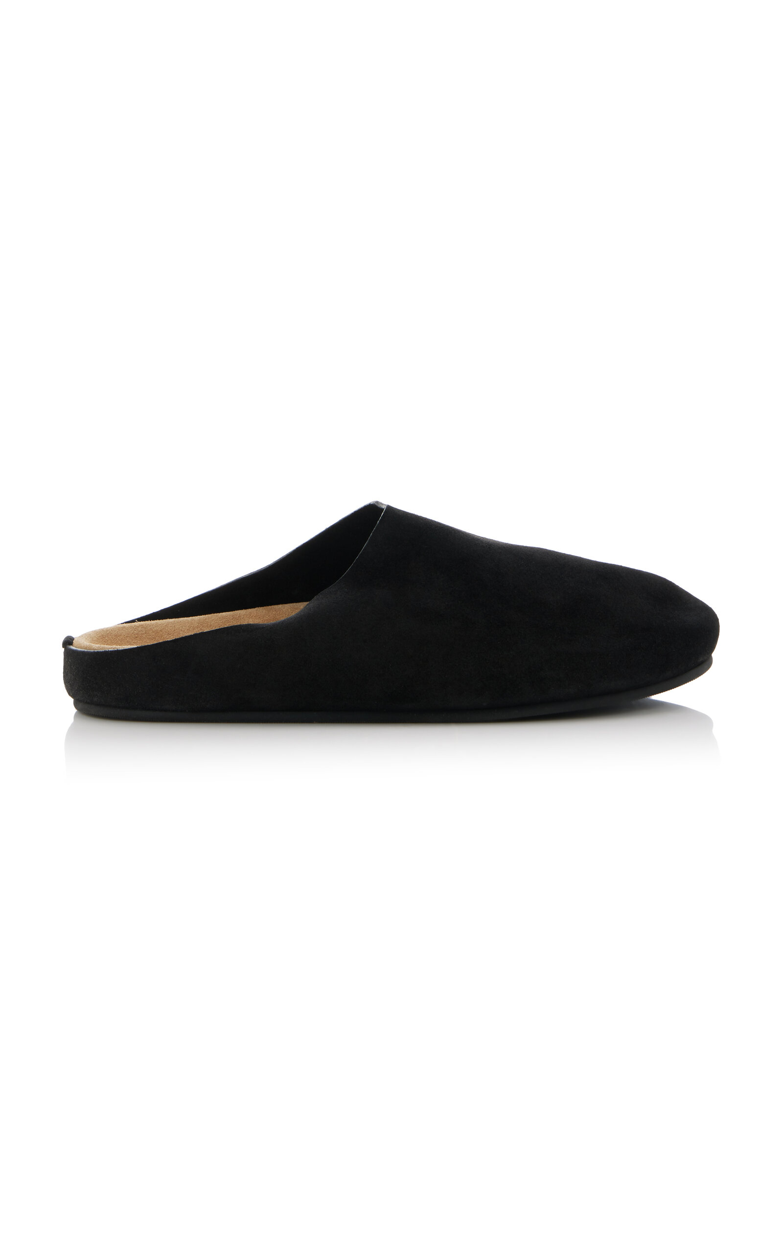 Shop The Row Hugo Suede Mules In Black