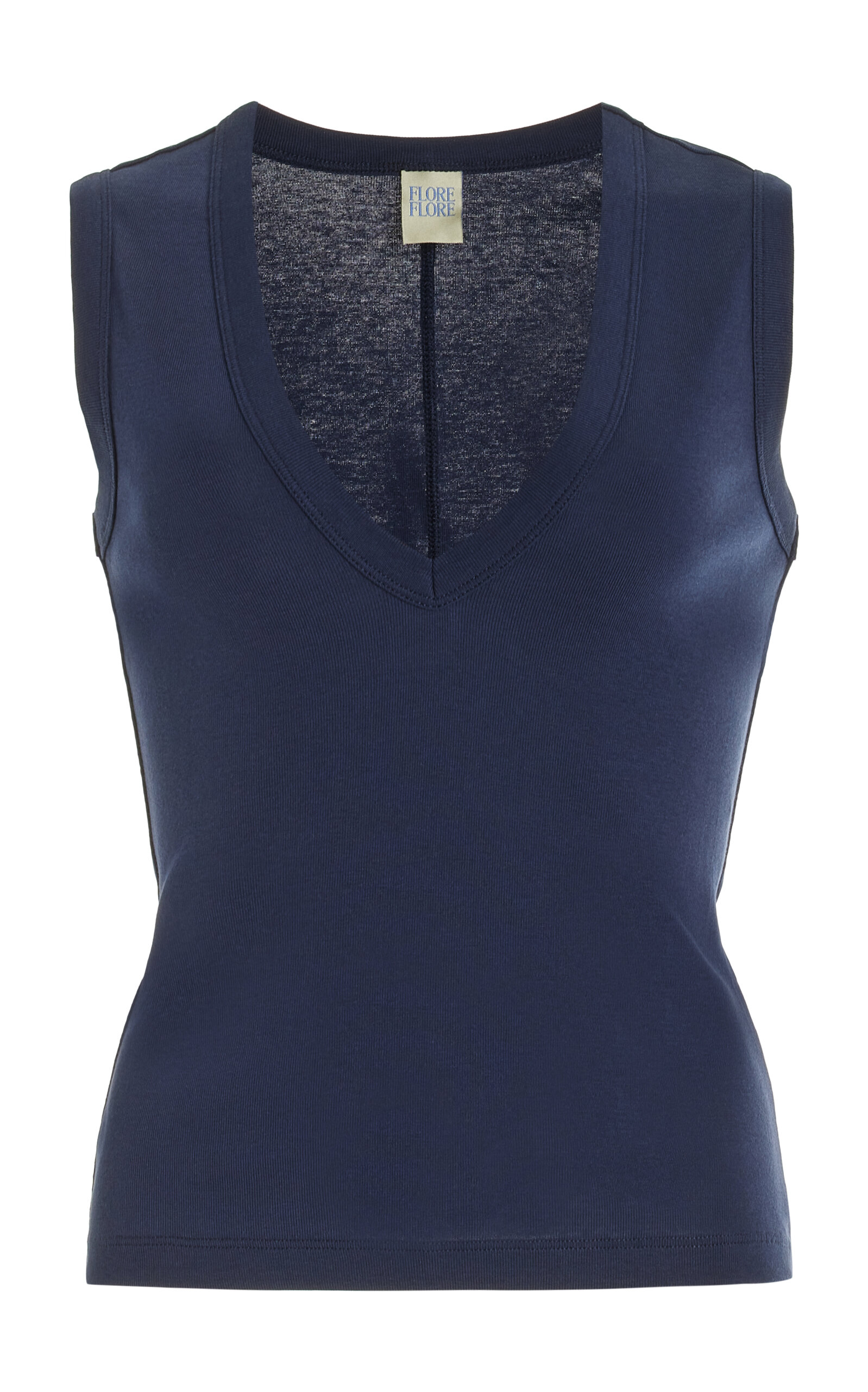 Flore Flore Dewi Organic Cotton Tank Top - Navy - XS