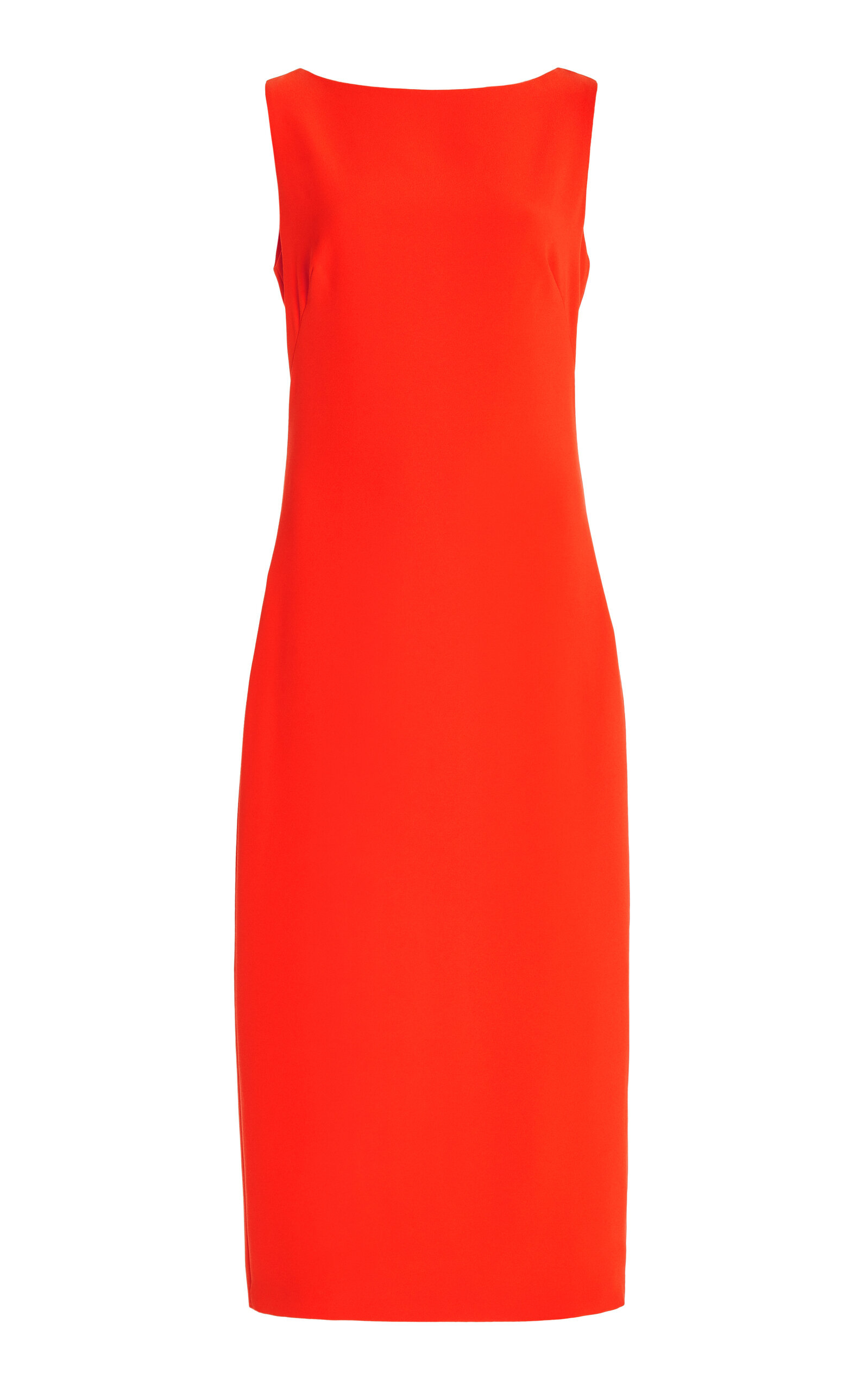 Shop Brandon Maxwell Exclusive Midi Dress In Orange