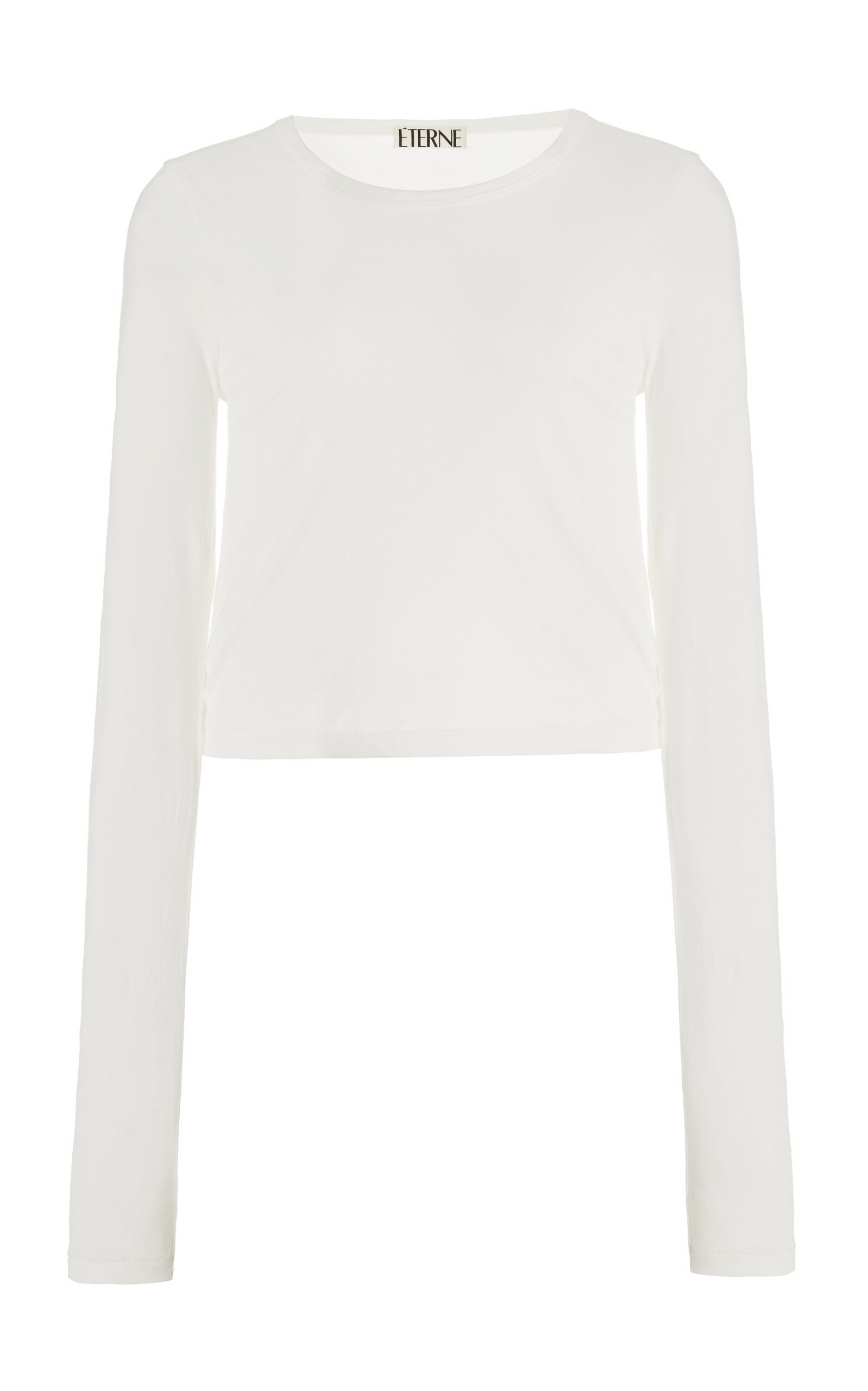 Éterne Long Sleeve Thermal Jersey T-shirt In White