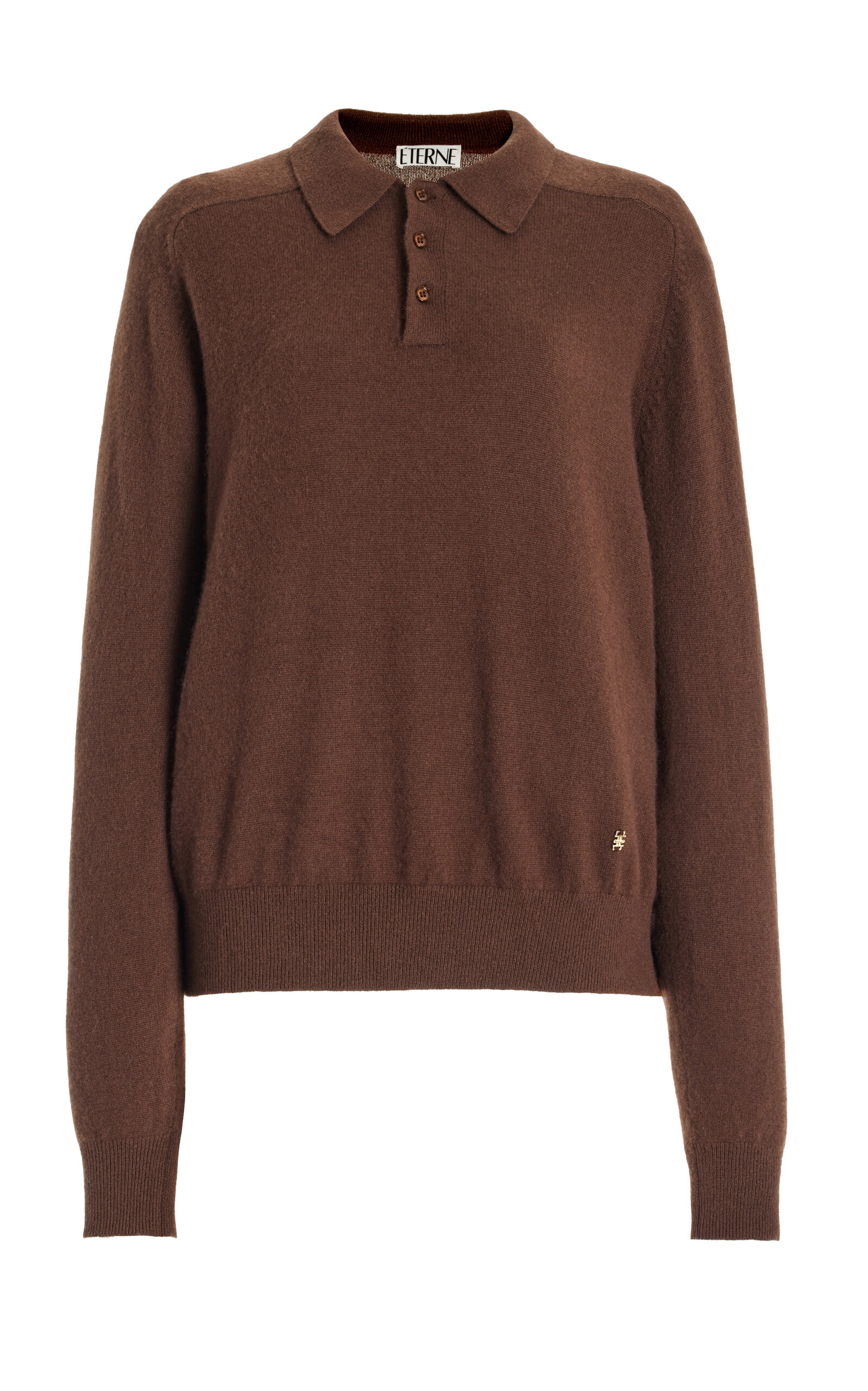 Shop Éterne Brady Cashmere Pullover Sweater In Brown