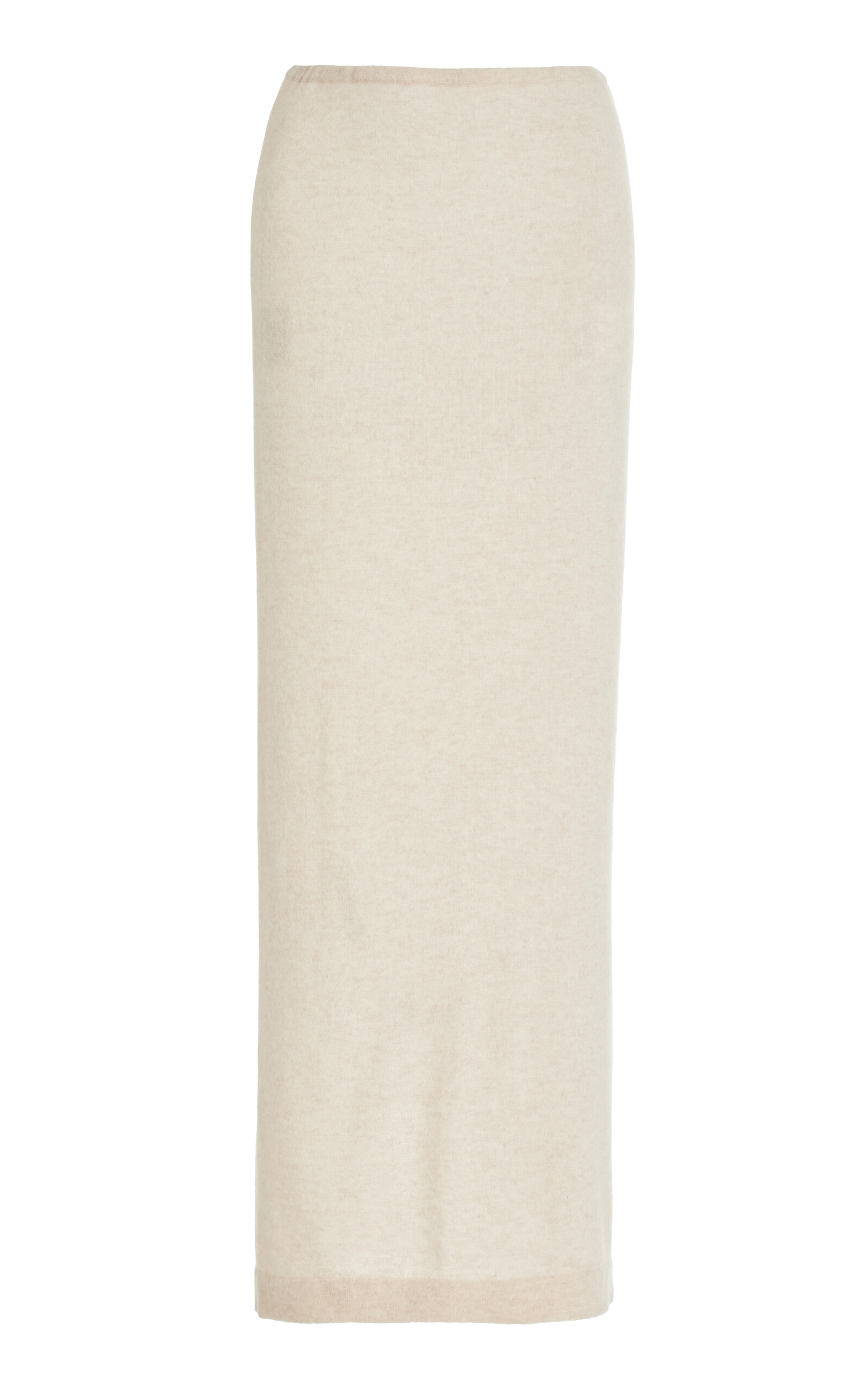 Shop Éterne Emma Cashmere Maxi Skirt In White