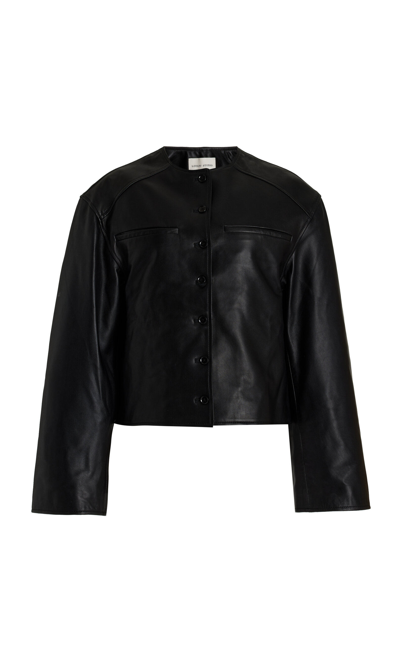 Brize Cropped Leather Jacket