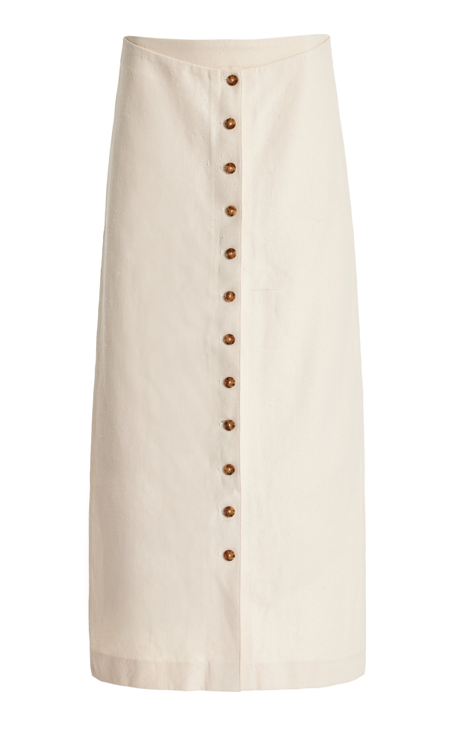 LOULOU STUDIO ATRI BUTTONED COTTON-BLEND MAXI SKIRT