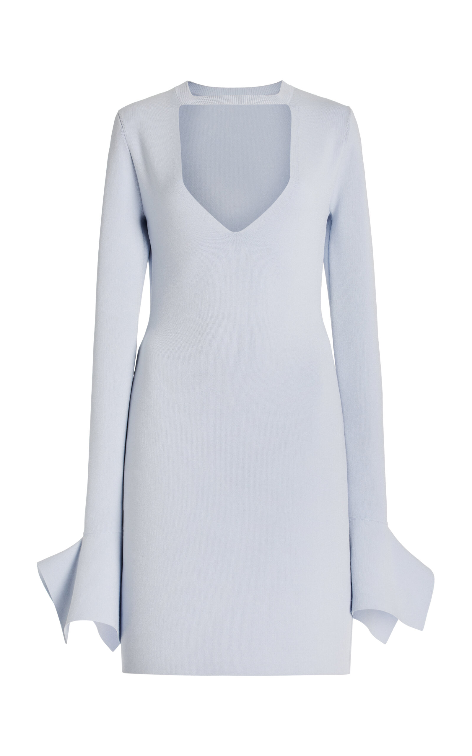 Jw Anderson J. W. Anderson Ruffle Sleeves Mini Dress In Blue