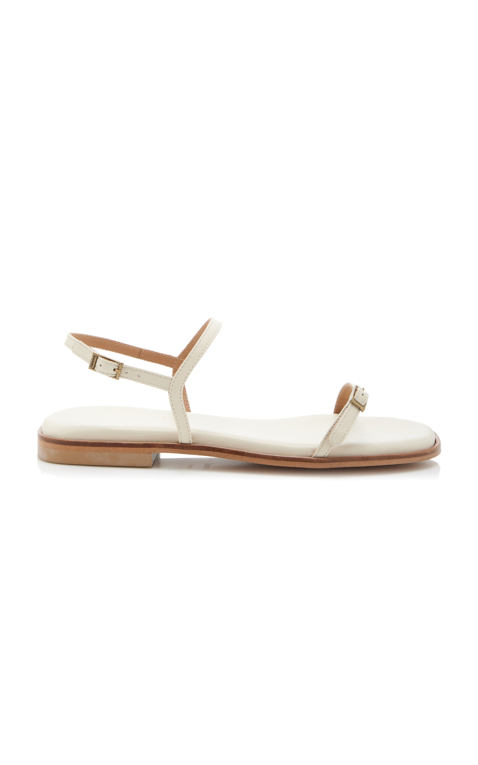 Flattered Alice Leather Sandals In White