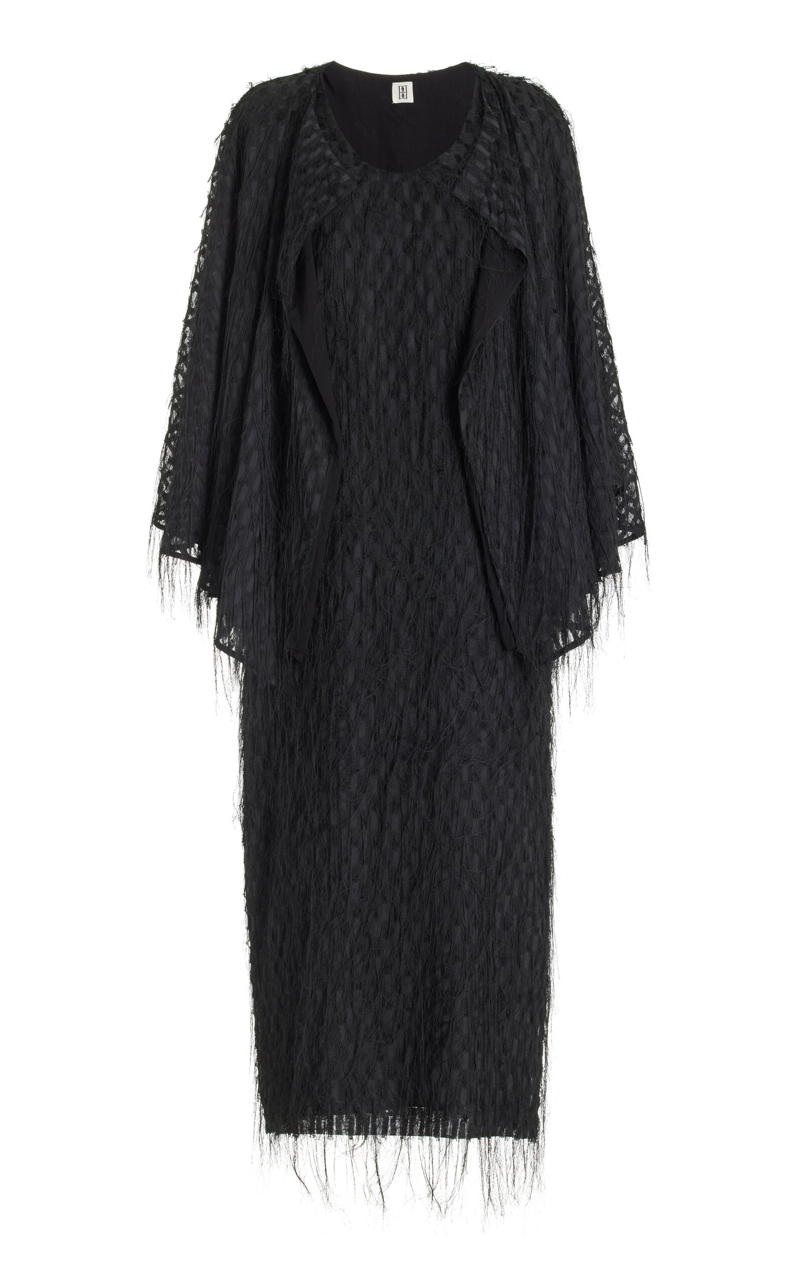 Shop By Malene Birger Elyn Maxi Cape Dress In Black