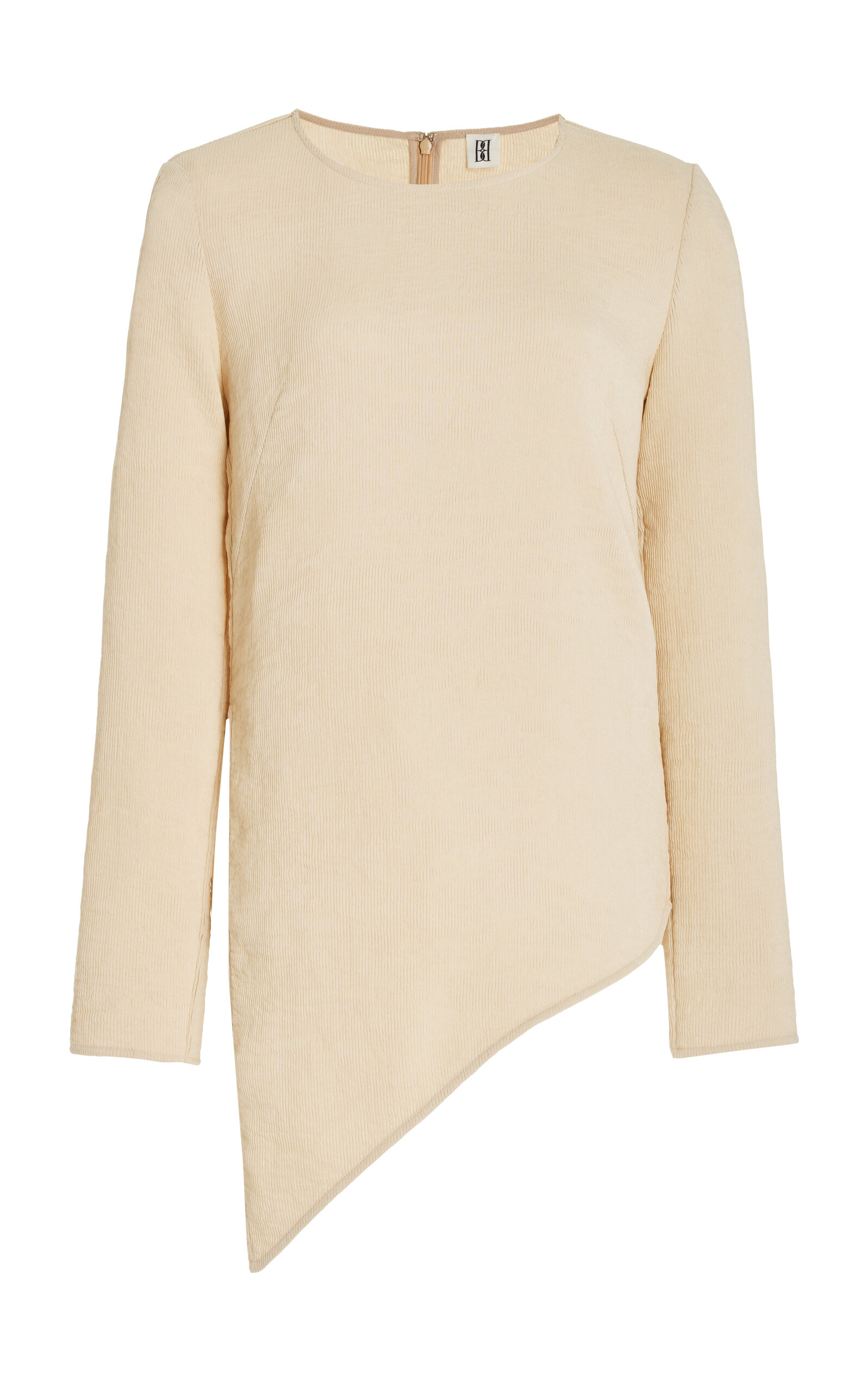 Shop By Malene Birger Simone Long Asymmetric Top In Neutral