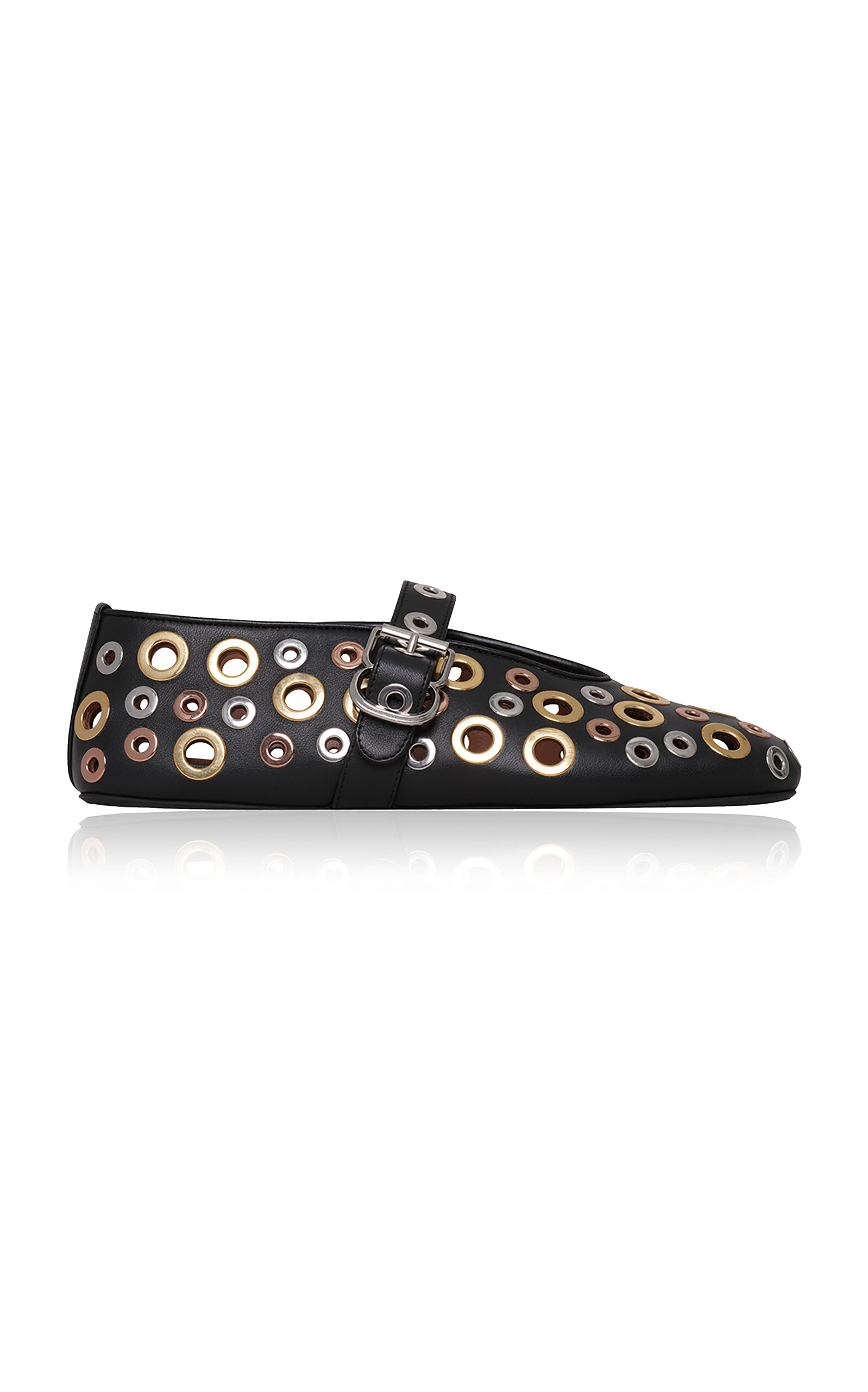 ALAÏA EYELET BALLET FLATS