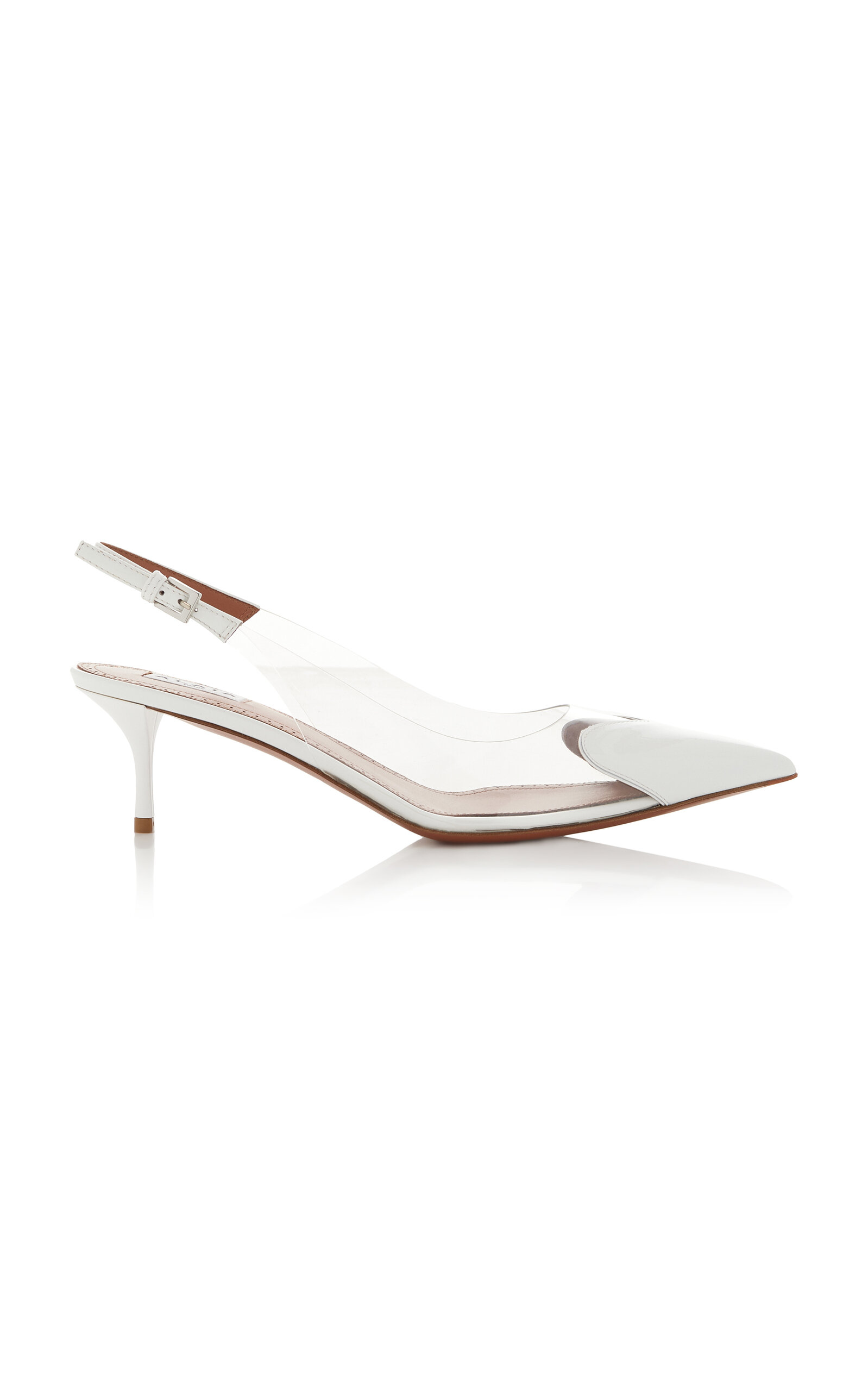 ALAÏA Le Cœur PVC; Leather Slingback Pumps | Thumbnail 7