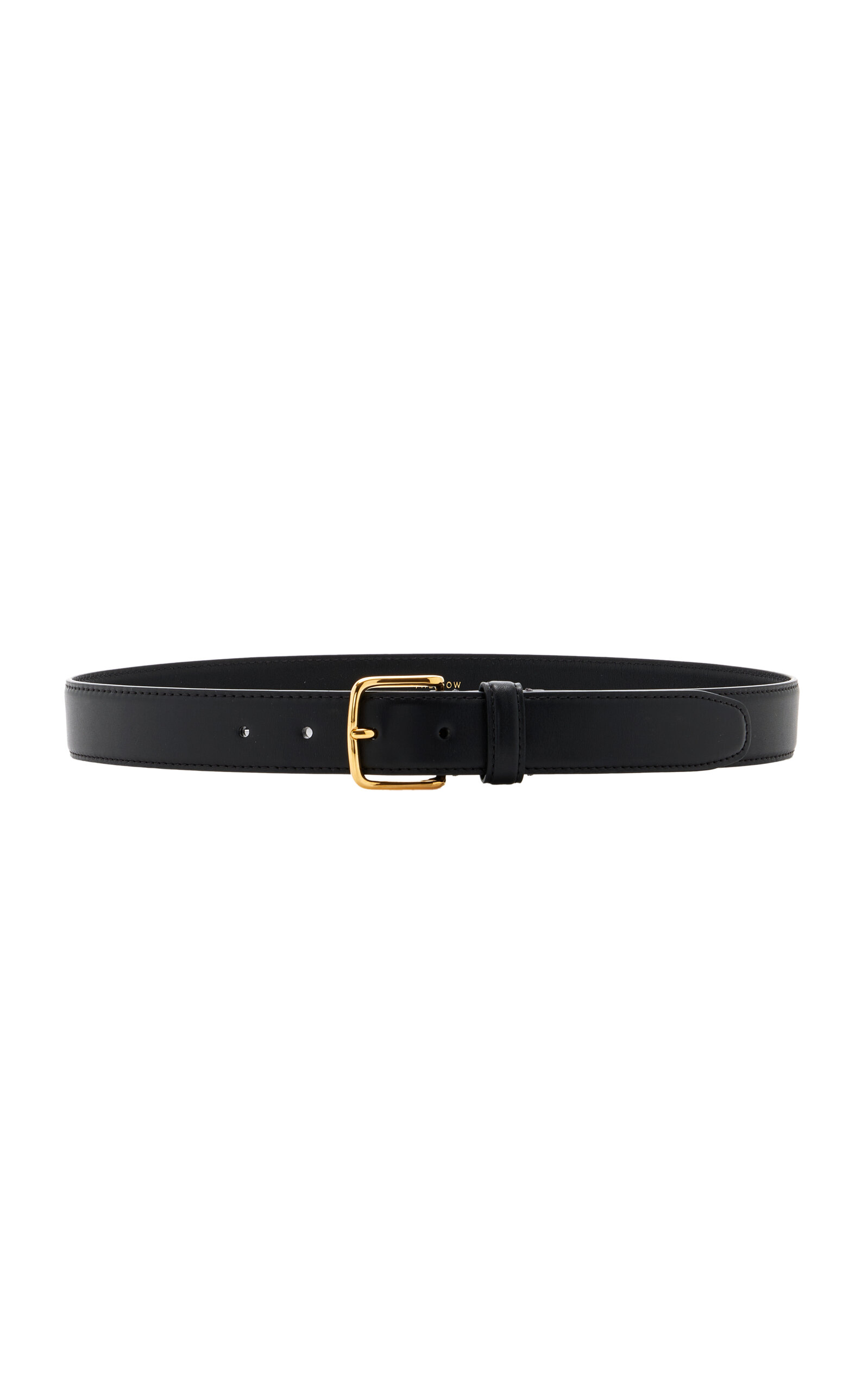 Shop The Row Classic Leather Belt In Gold