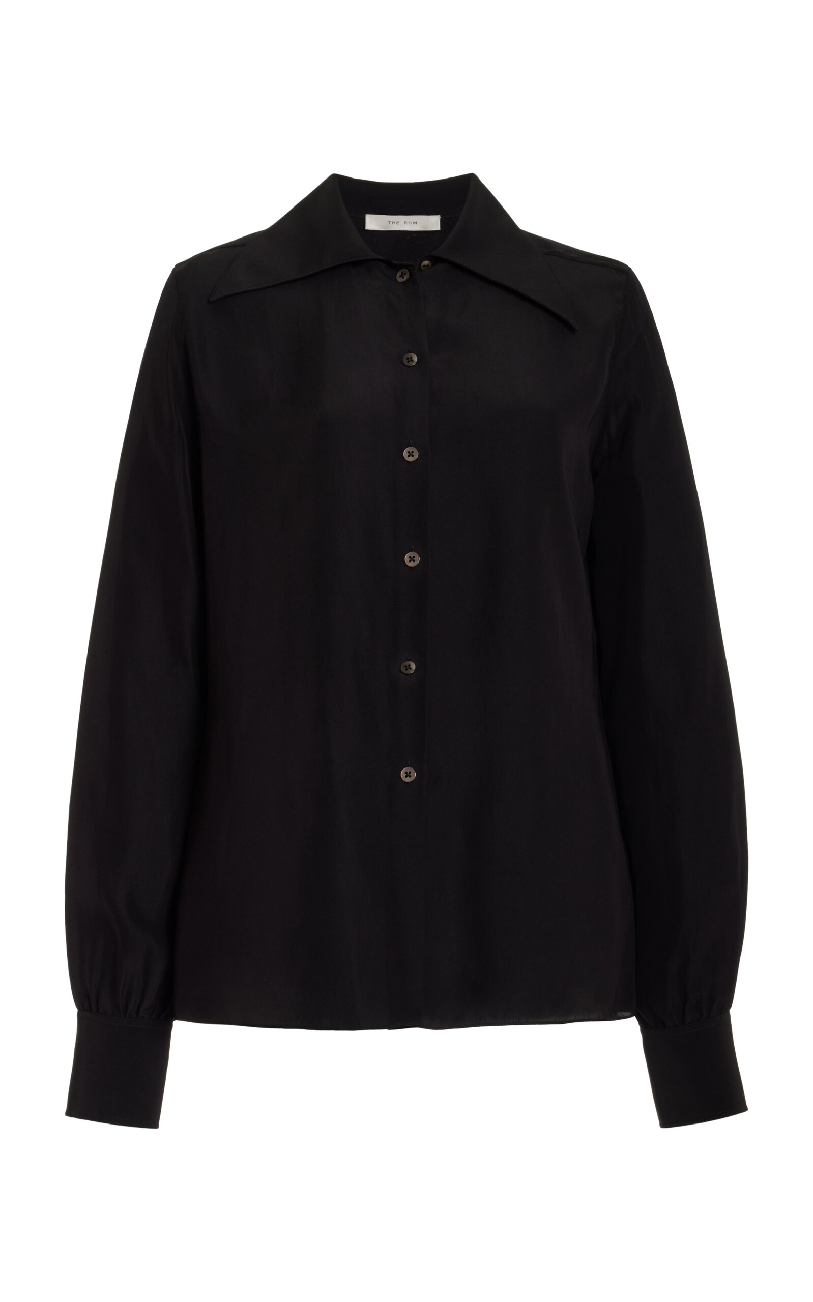 Shop The Row Conan Silk Shirt In Black