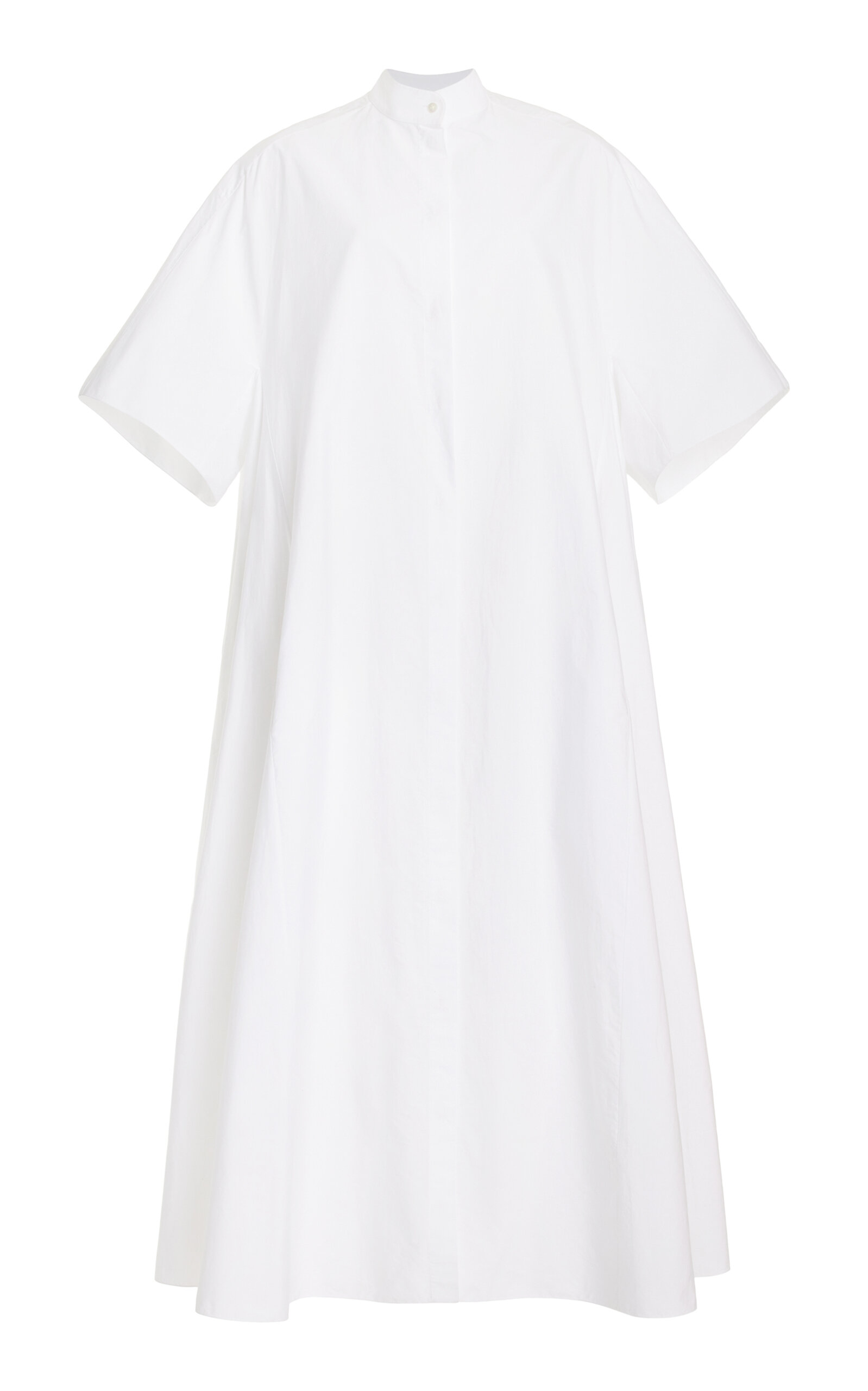 Shop The Row Bredel Oversized Cotton Maxi Dress In White