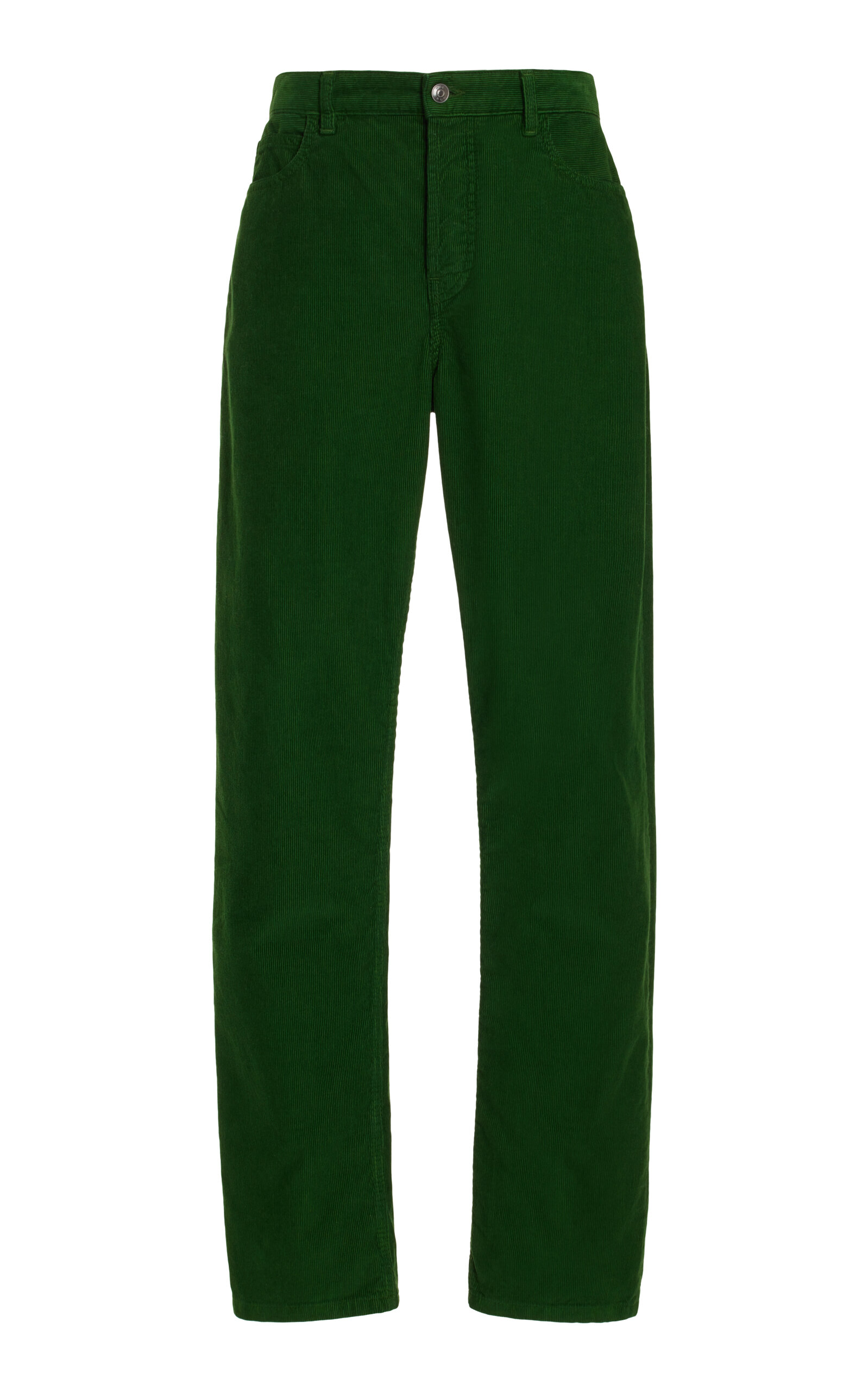 The Row Dan Wide-leg Denim Pants In Pine Green