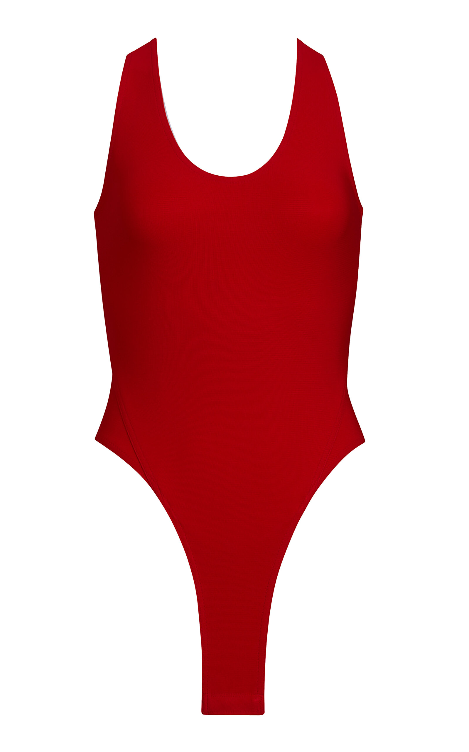 Alaïa Crossback Bodysuit In Red