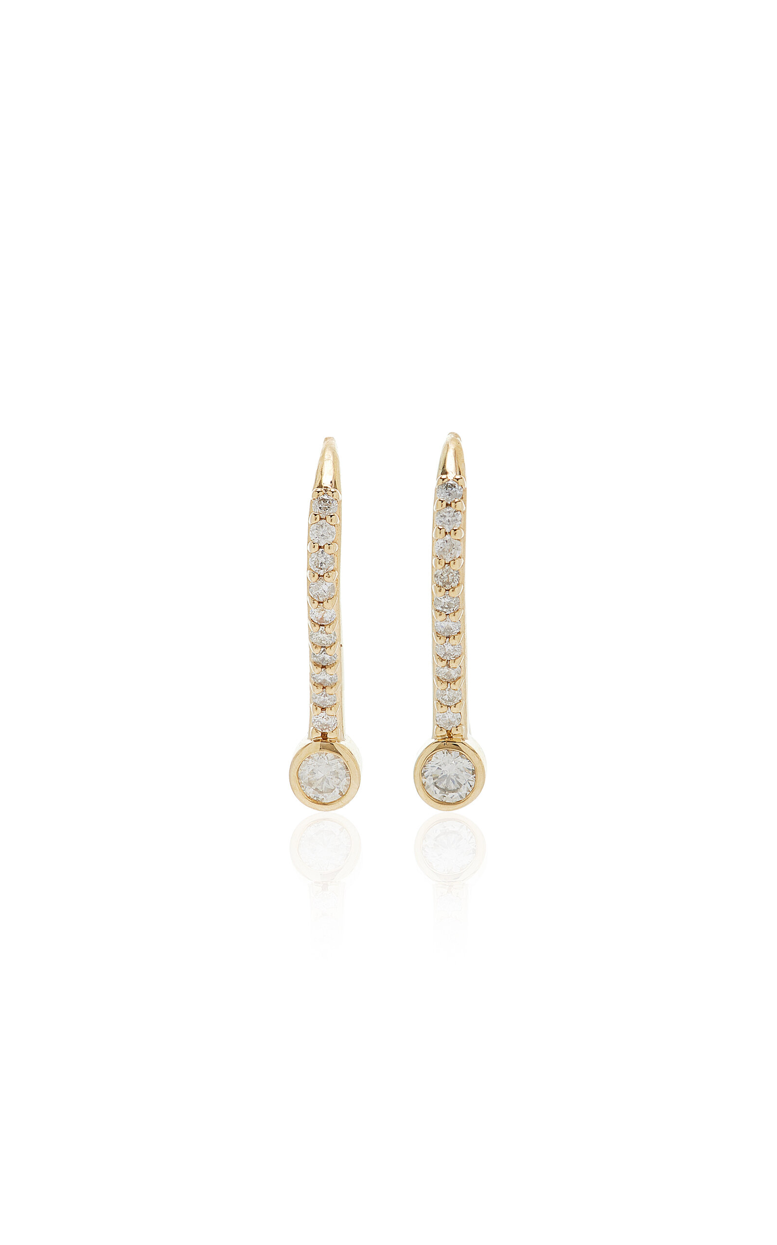 Sheryl Lowe 14k Yellow Gold Diamond Earrings