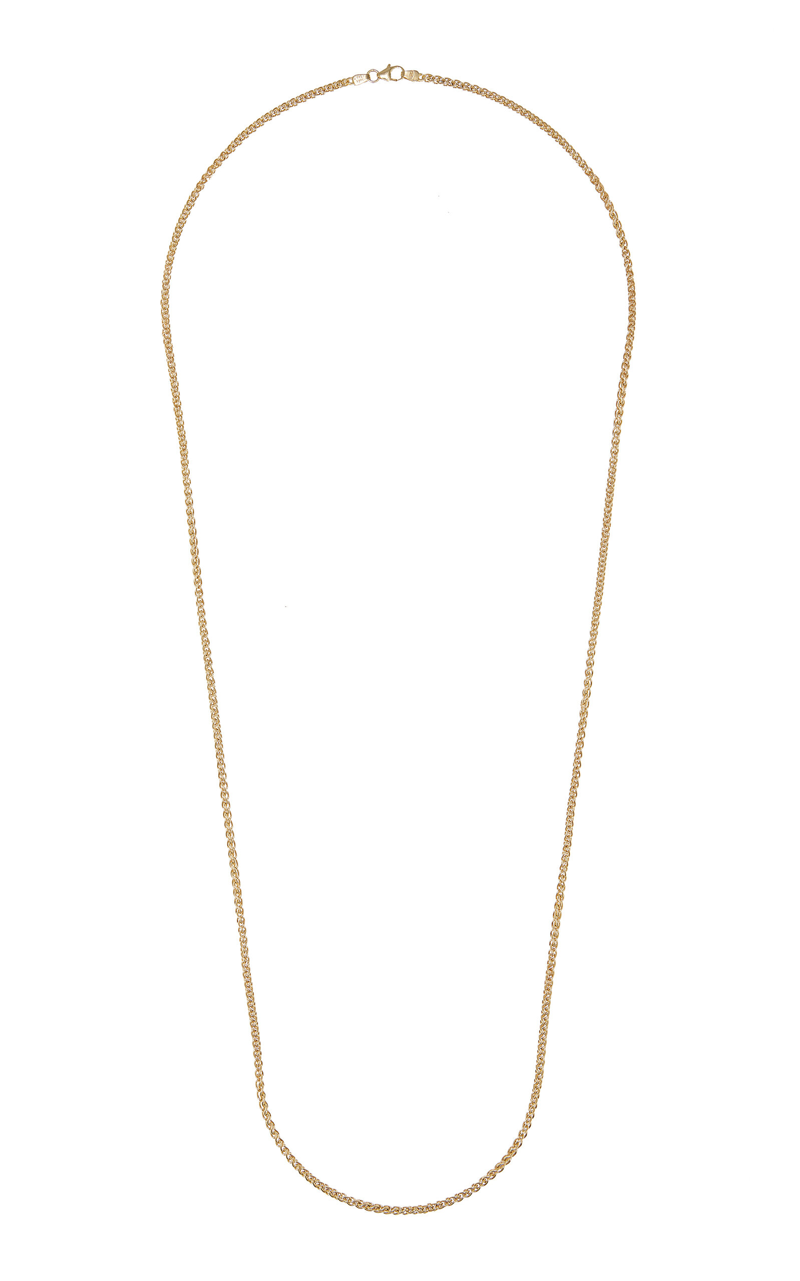 Sheryl Lowe Wheat 14k Gold Chain Necklace