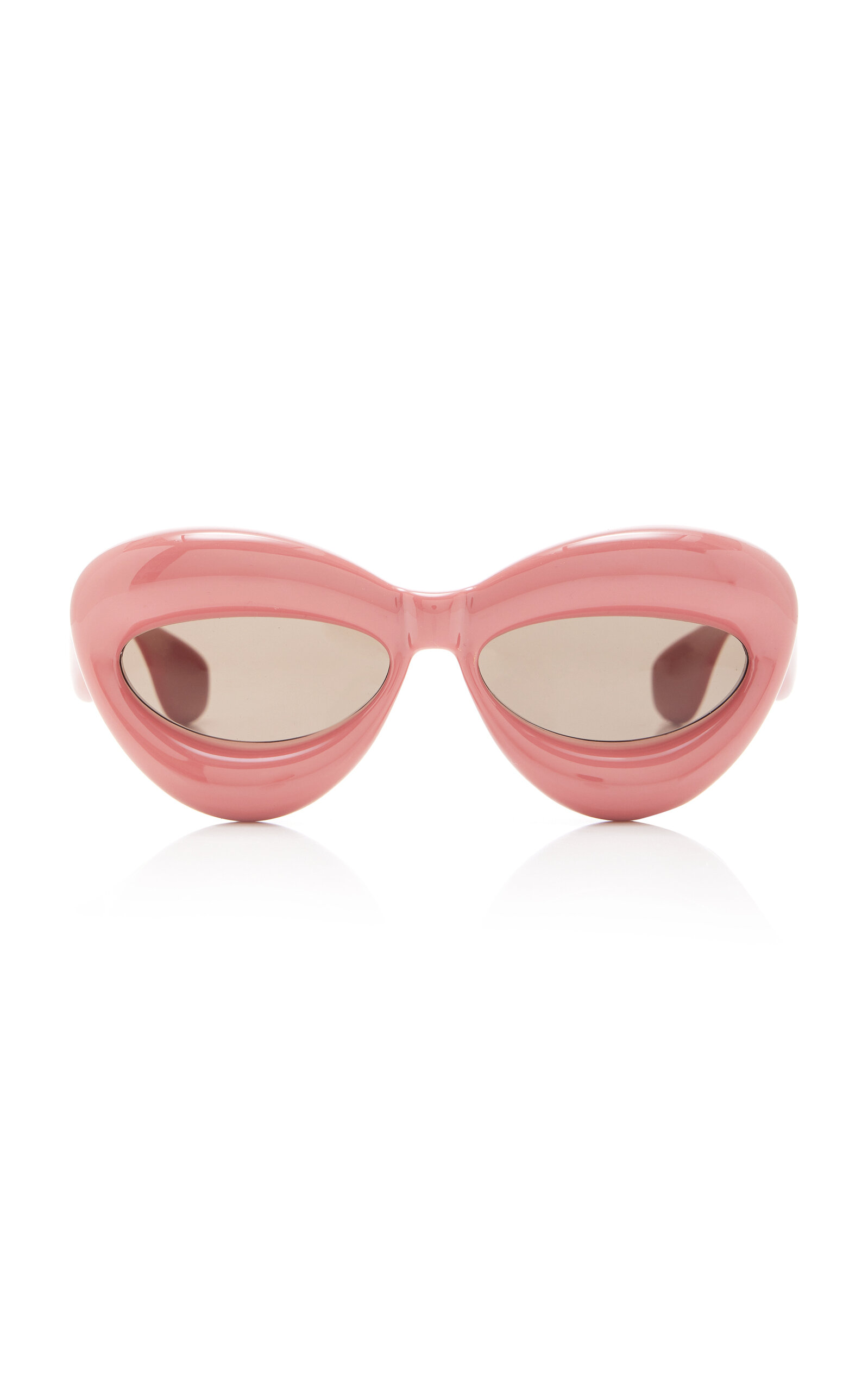 Loewe - Inflated Cat-Eye Acetate Sunglasses - Pink - OS - Moda Operandi