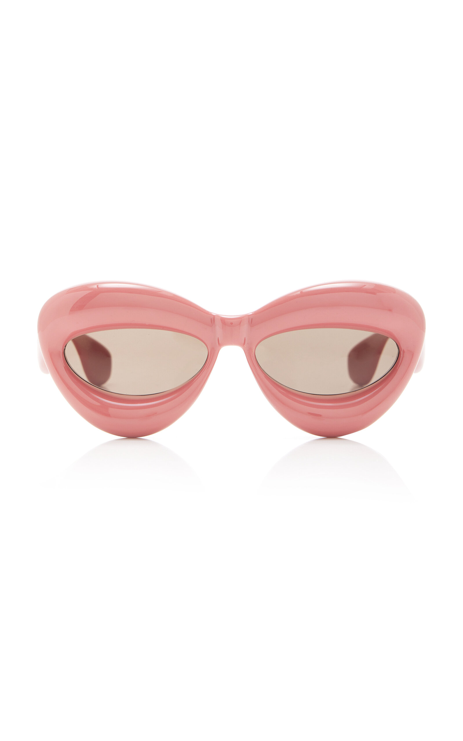Shop Loewe Inflated Cat-eye Acetate Sunglasses In Pink