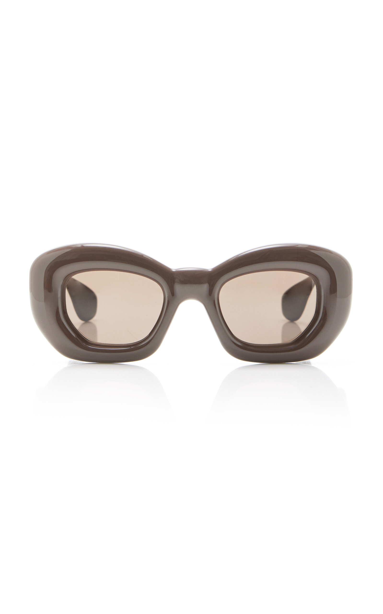 Loewe Inflated Butterfly-frame Acetate Sunglasses In Brown