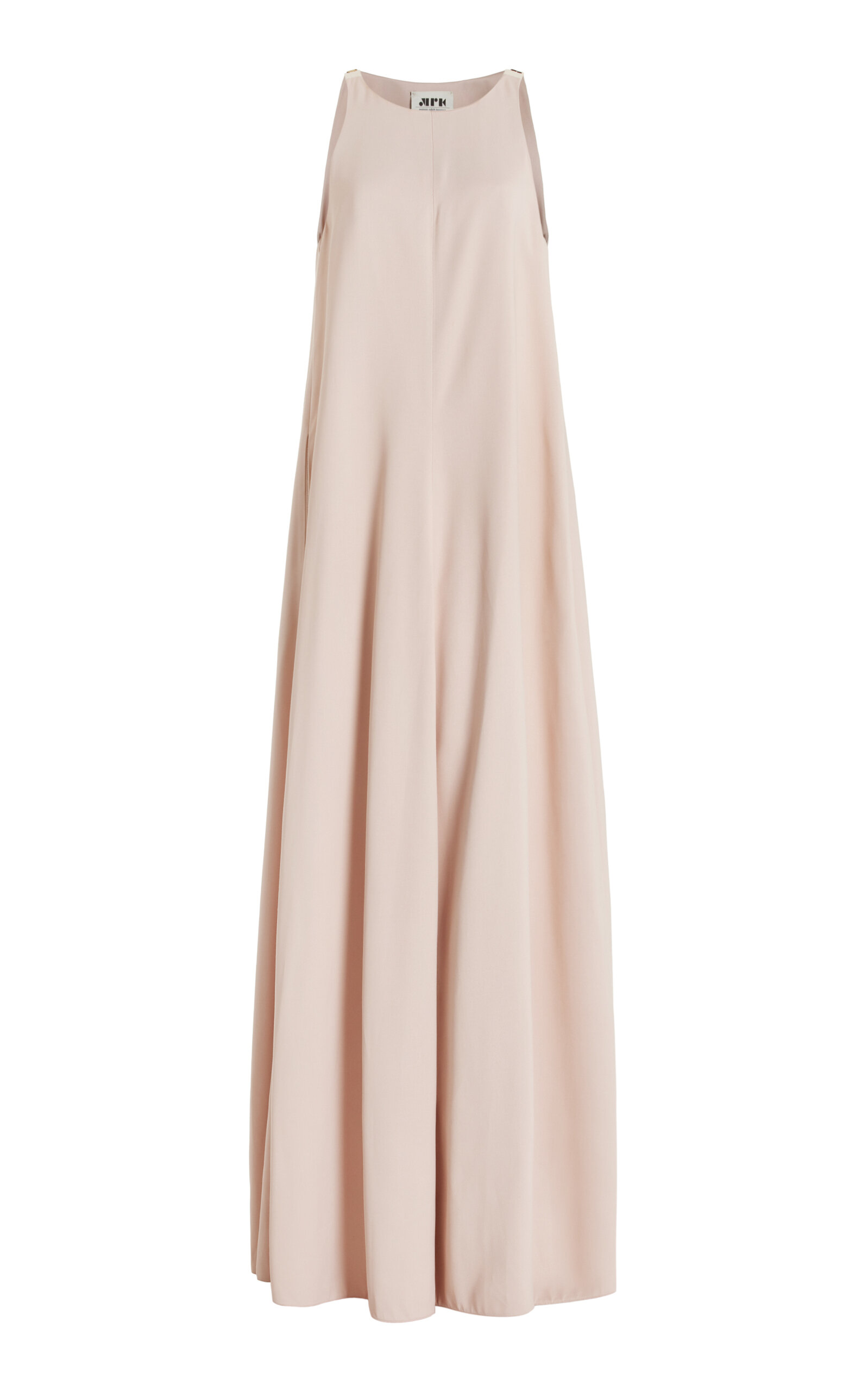 Maison Rabih Kayrouz Sleeveless Satin Maxi Dress In Pink