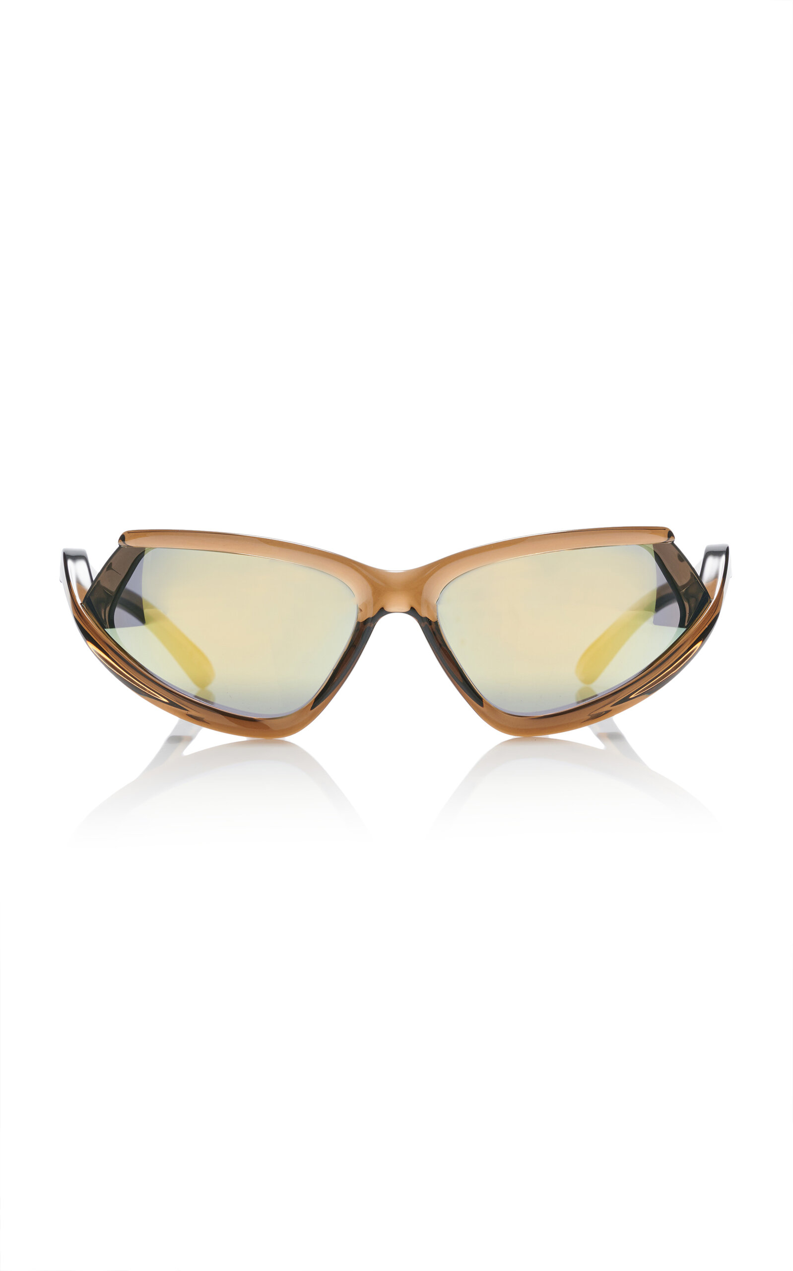 Balenciaga - Side Xpander Cat-Eye Acetate Sunglasses - Yellow - OS - Moda Operandi