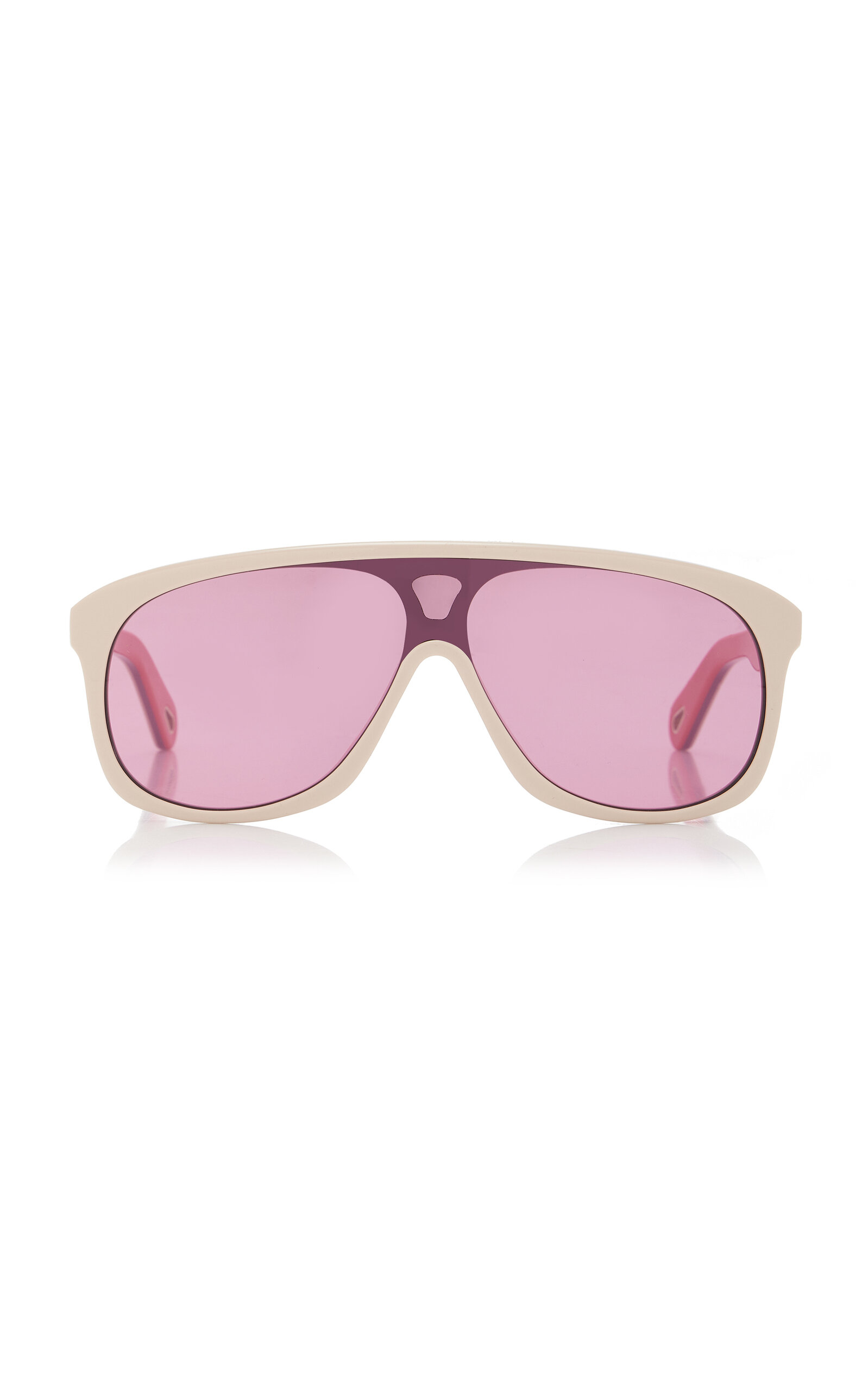 Chloé Aviator-frame Acetate Sunglasses In Pink