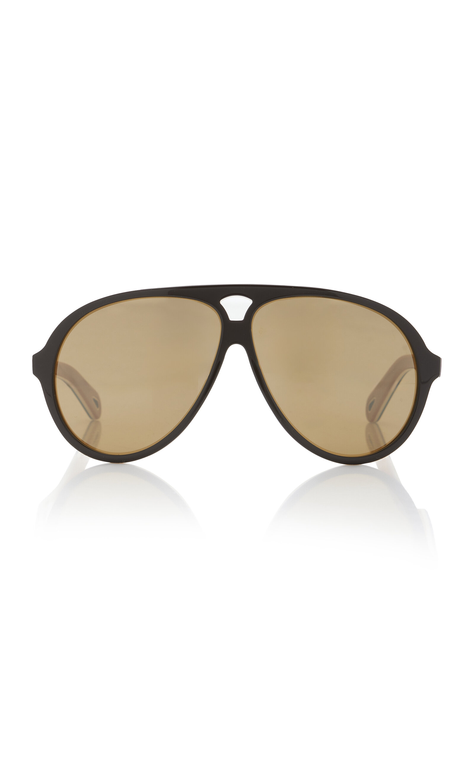 Chloé Aviator-frame Acetate Sunglasses In Black