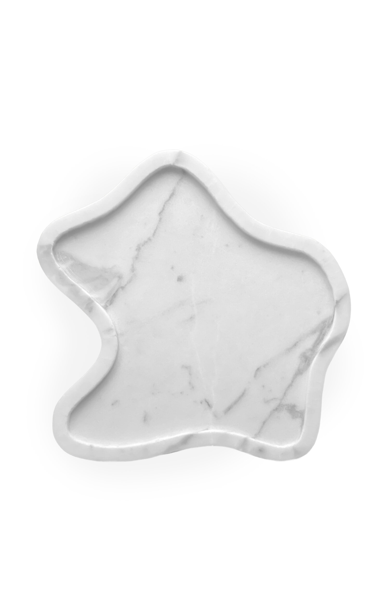 Shop Anastasio Home Flo Sculptural Granite Tray In White