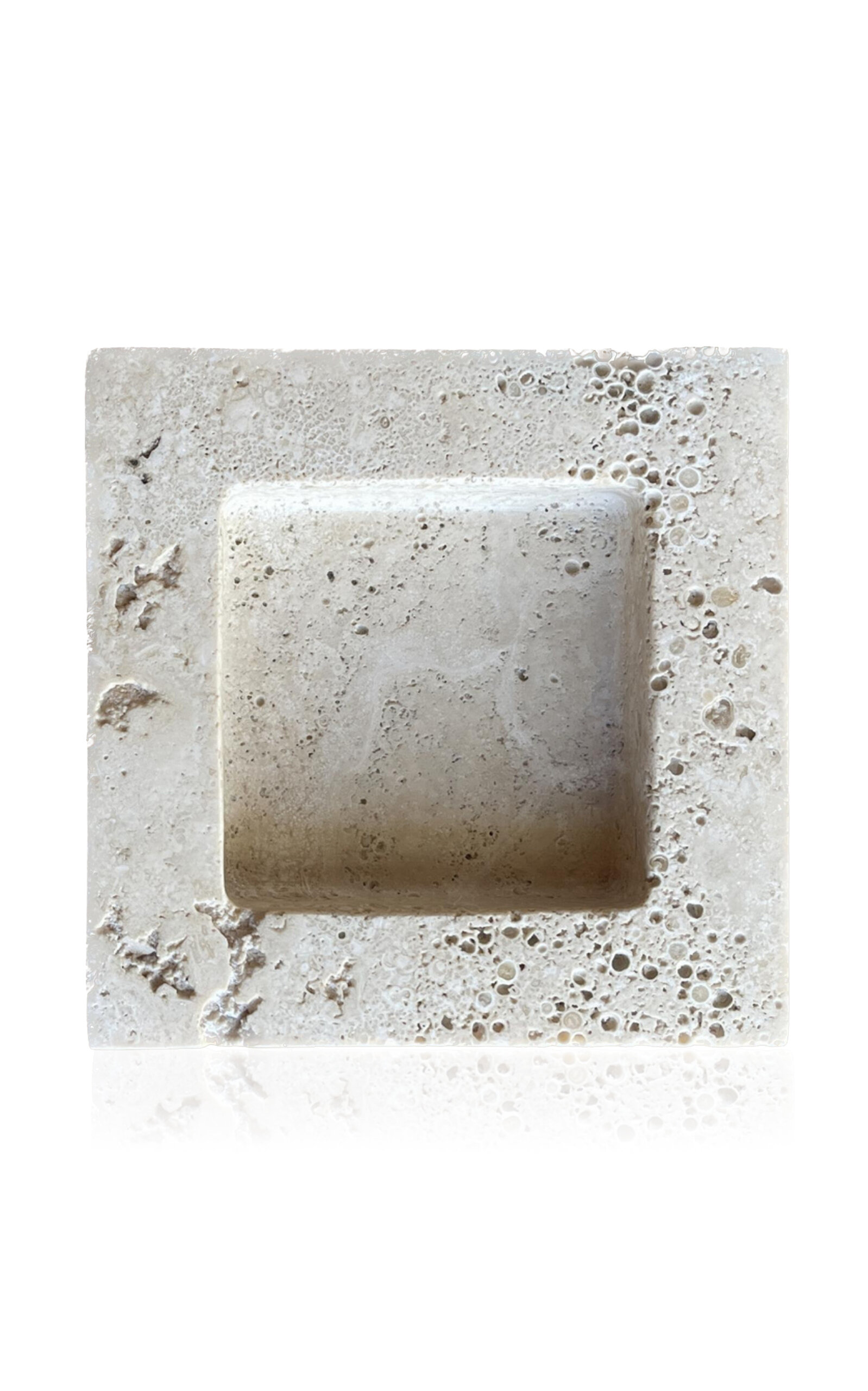 Anastasio Home Teo Square Stone Tray In Neutral