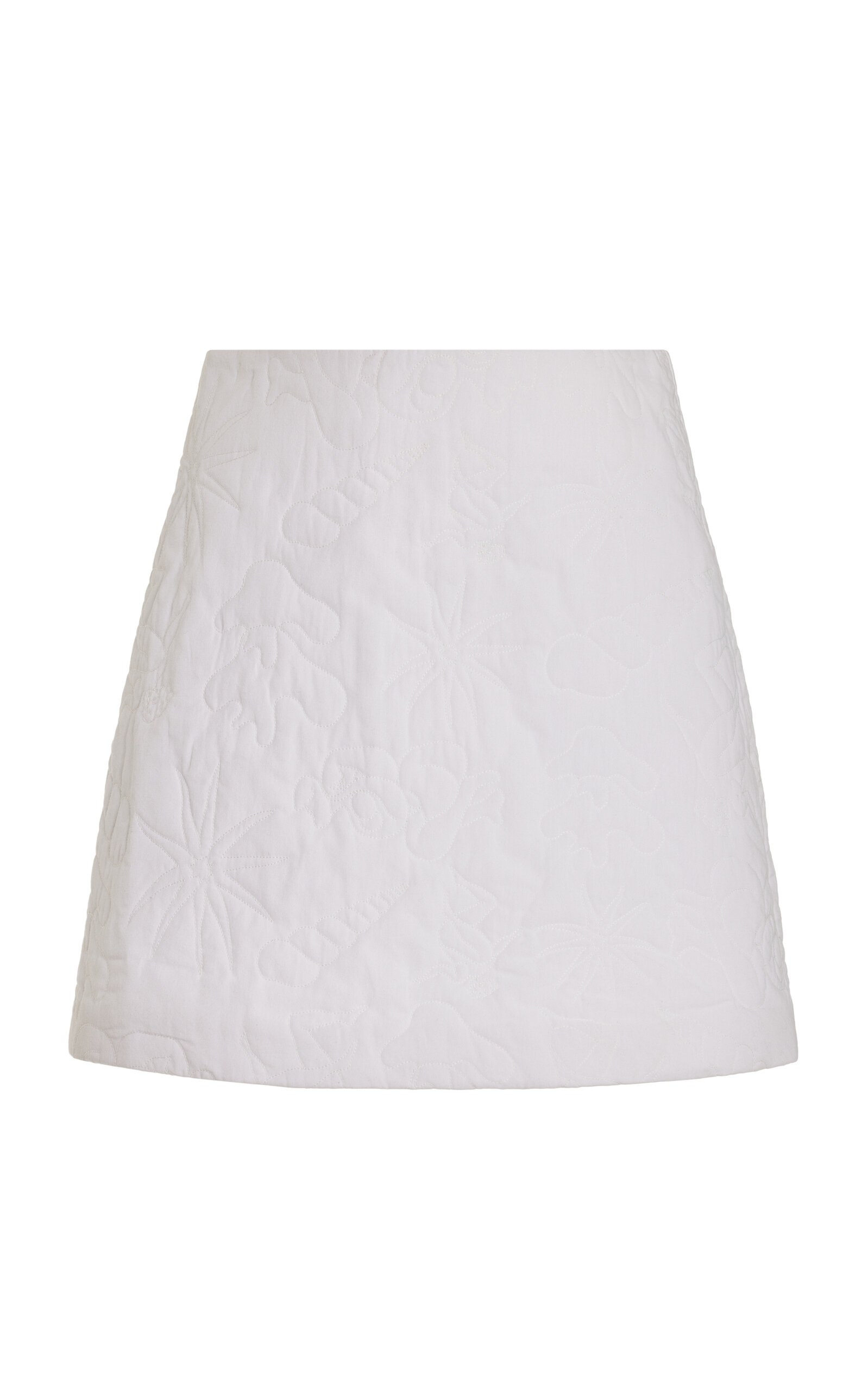 Ivy Quilted Cotton Mini Skirt