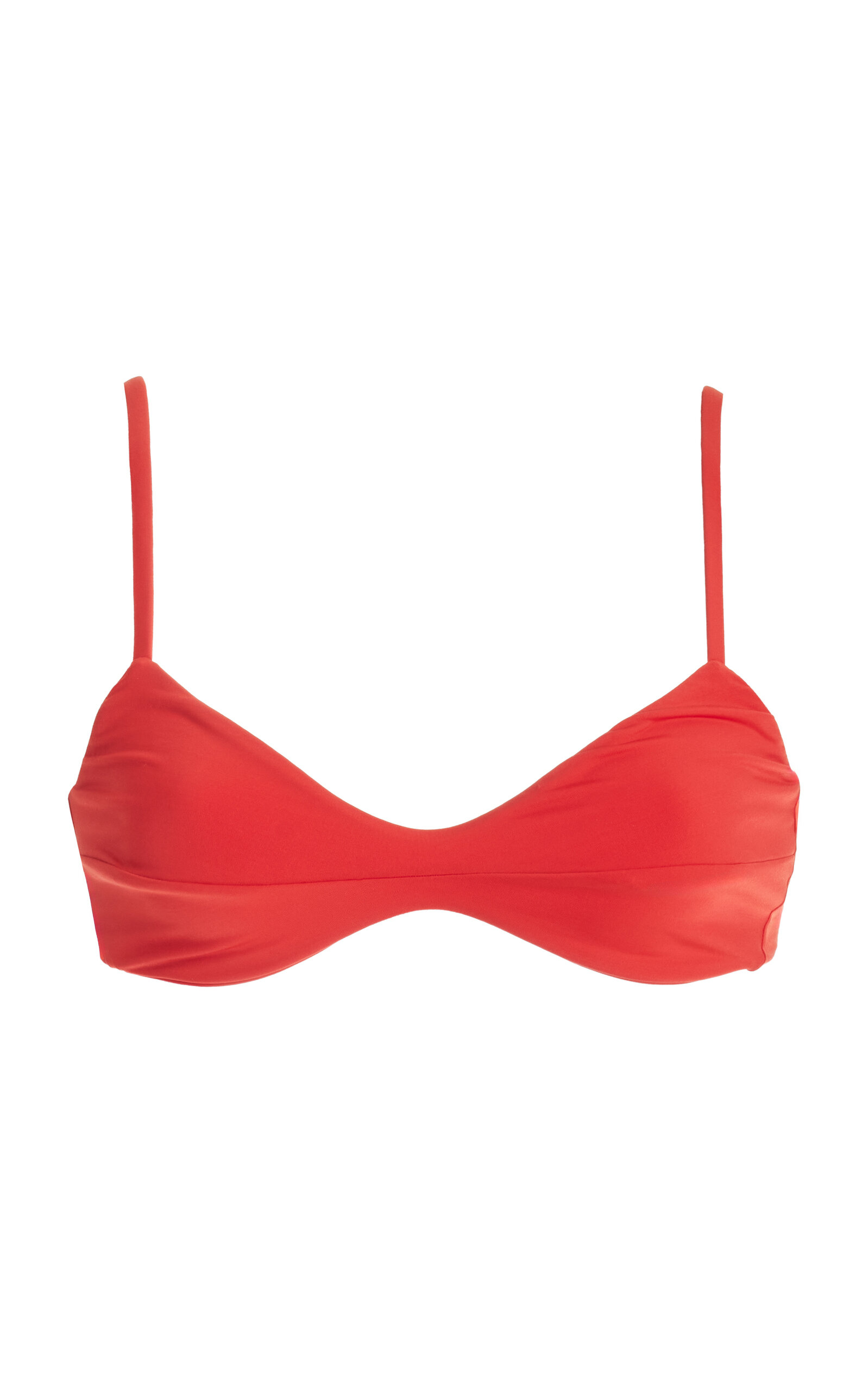Haight X Tina Kunakey Monica Bikini Top In Red